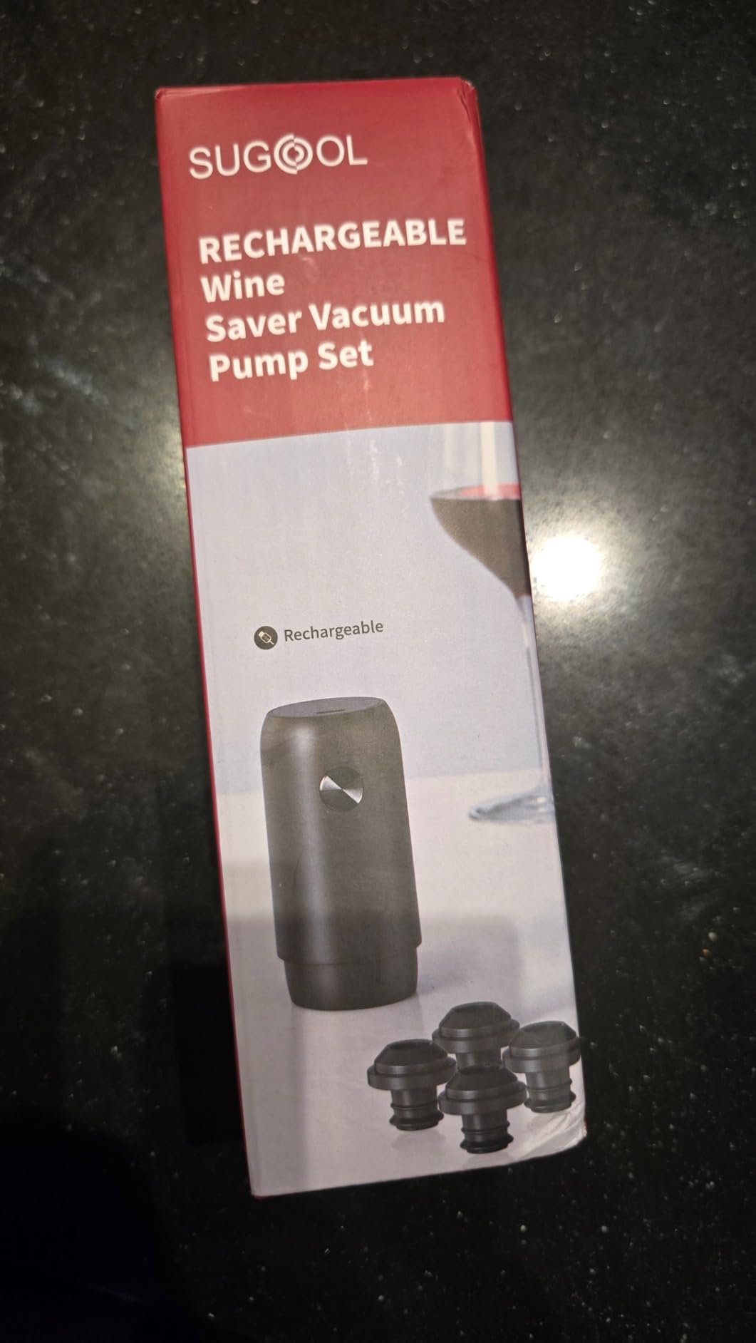 Wine Saver & Wine Vacuum Pump with 4 Reusable Wine Bottle Stoppers customer photo 2