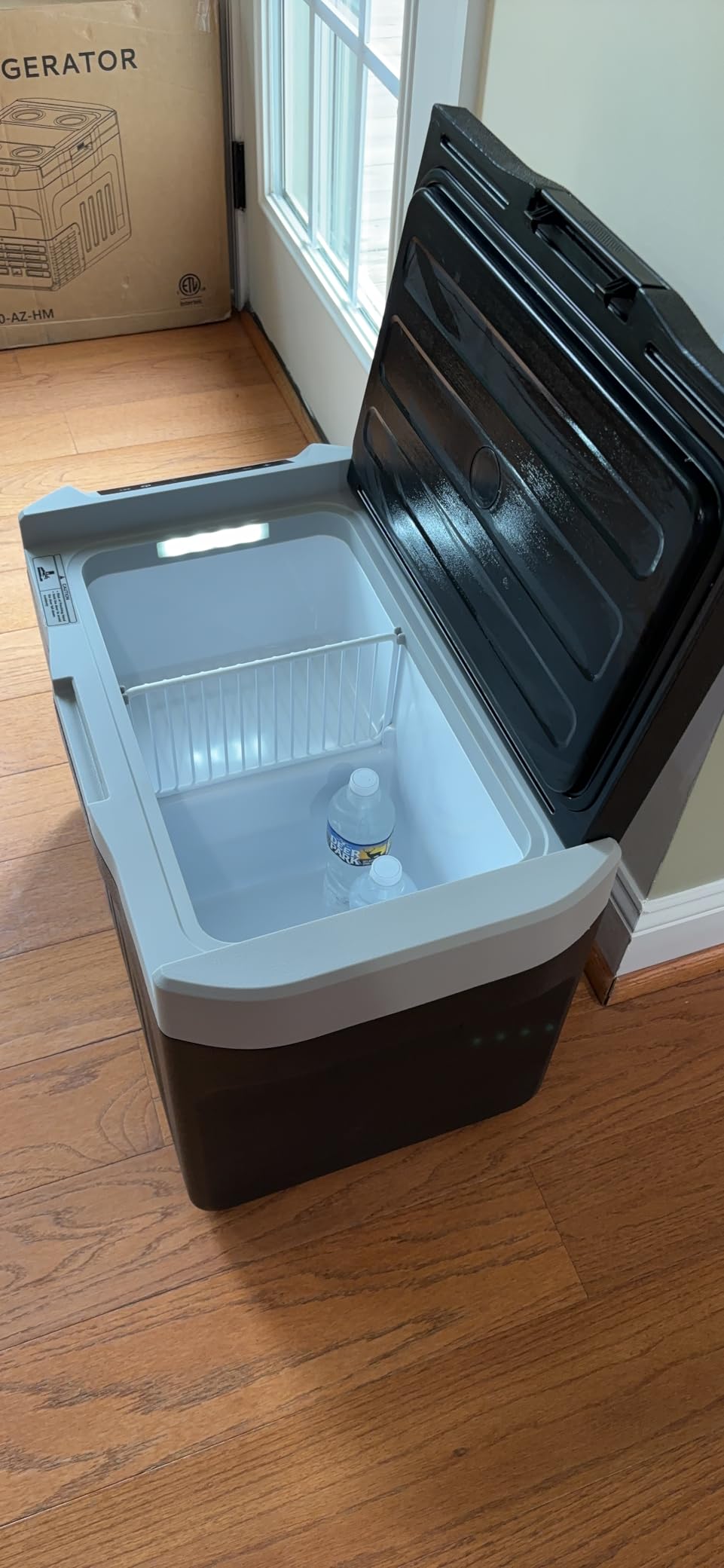 EKOJUCE 12V Refrigerator 17QT Portable Freezer Electric Cooler | Compressor Cooling, -4°F~68°F Portable Fridge for Camping, RV, Outdoor & Road Trip customer photo 2