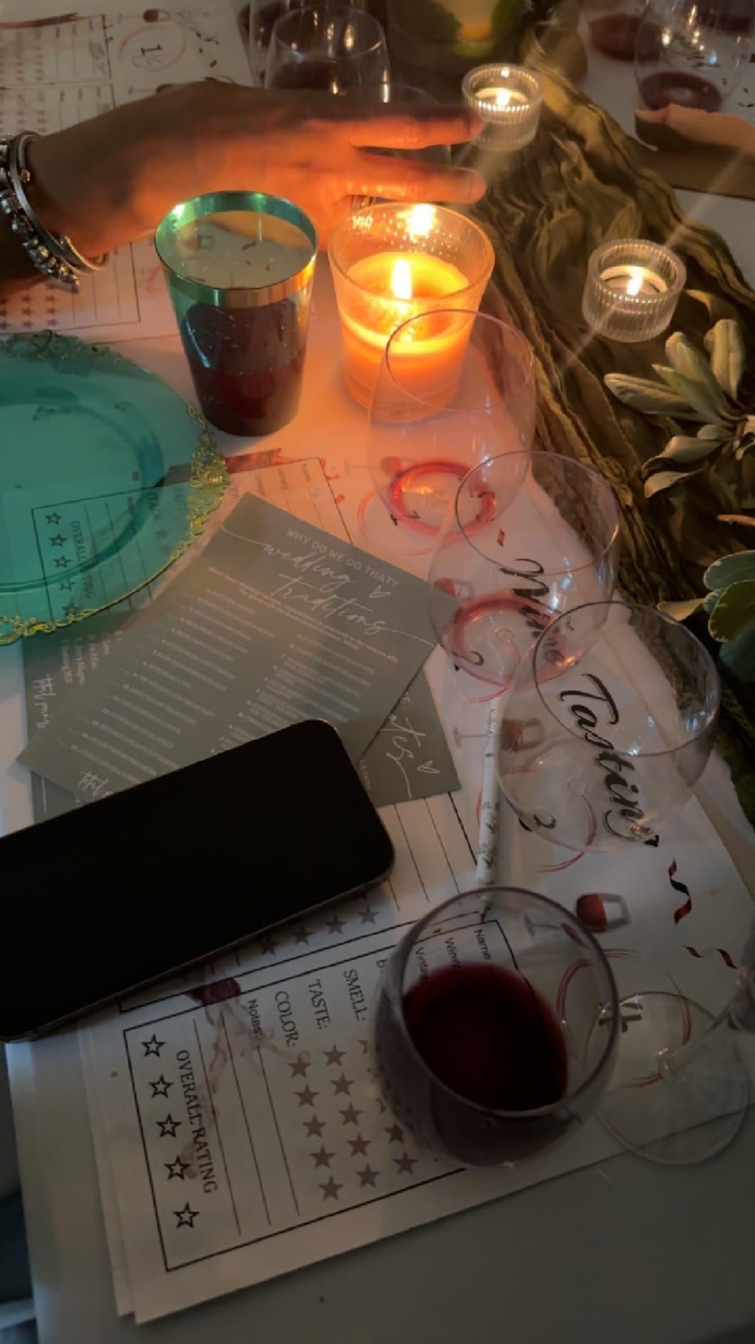 14 x 10 inch Wine Tasting Place mats Notepad 30 Count | Wine Score Rating Sheet for Single Party, Girls Night Out Party Decorations customer photo 1