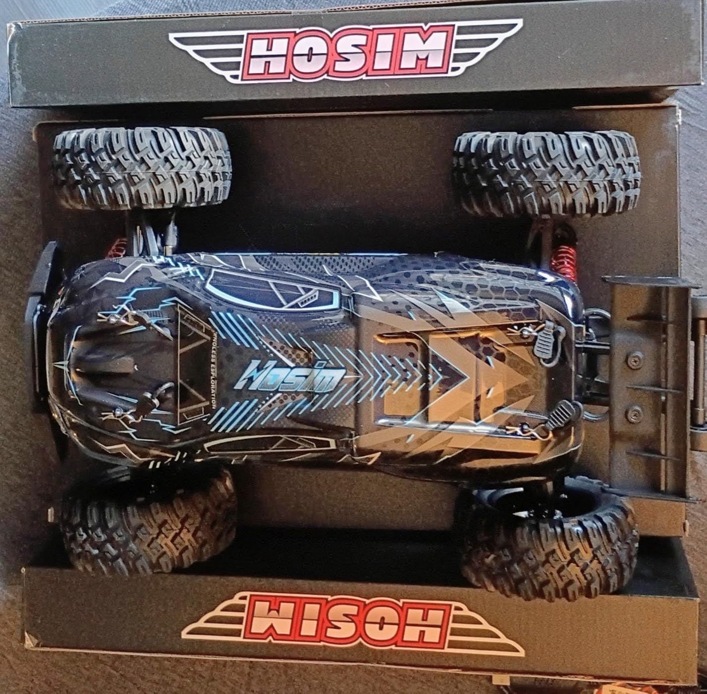 Hosim 1/10 Off Road RC Cars Fast 68KM/H, RTR Brushless RC Car for Adults | High Speed Monster Truck Hobby Remote Control Car, Waterproof RC Truck 4x4 All Terrain Buggy Toy Gift for Boys Age 8+ customer photo 2
