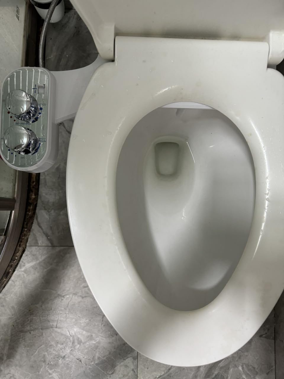 Upgraded Hot Cold Bidet Attachment for Toilet - White | Non-Electric Warm Water Bidet Toilet Attachment, Adjustable Water Pressure, Self-Clean Retractable Nozzle, Front & Rear Wash customer photo 1