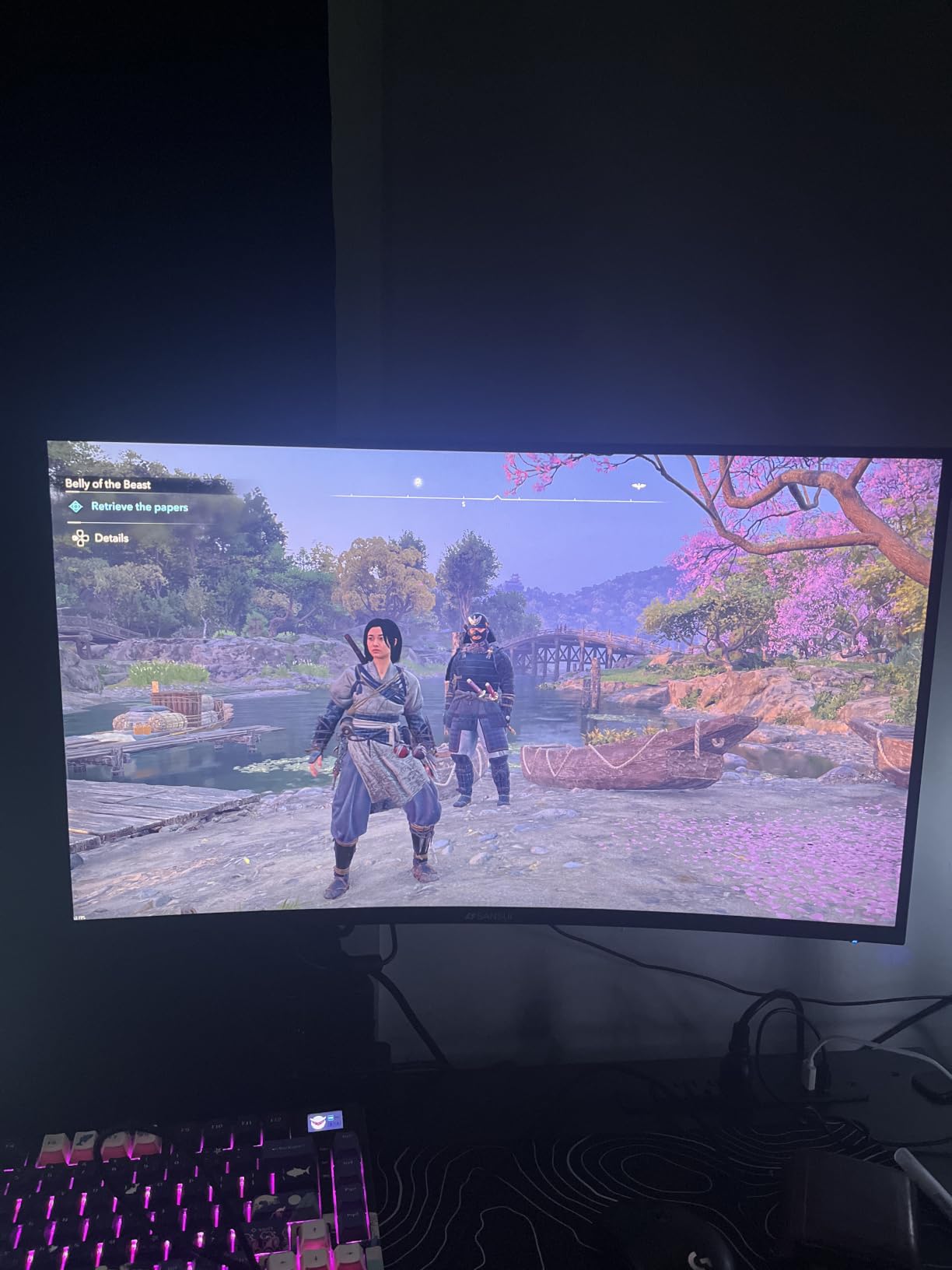SANSUI 24 Inch Curved Gaming Monitor up to 180Hz MPRT 1ms with Built-in Speakers,FHD 1080P Computer Monitor Freesync 130% sRGB HDR,HDMI DP Ports VESA Mount Metal Stand(ES-G24C1 HDMI Cable Included) customer photo 1