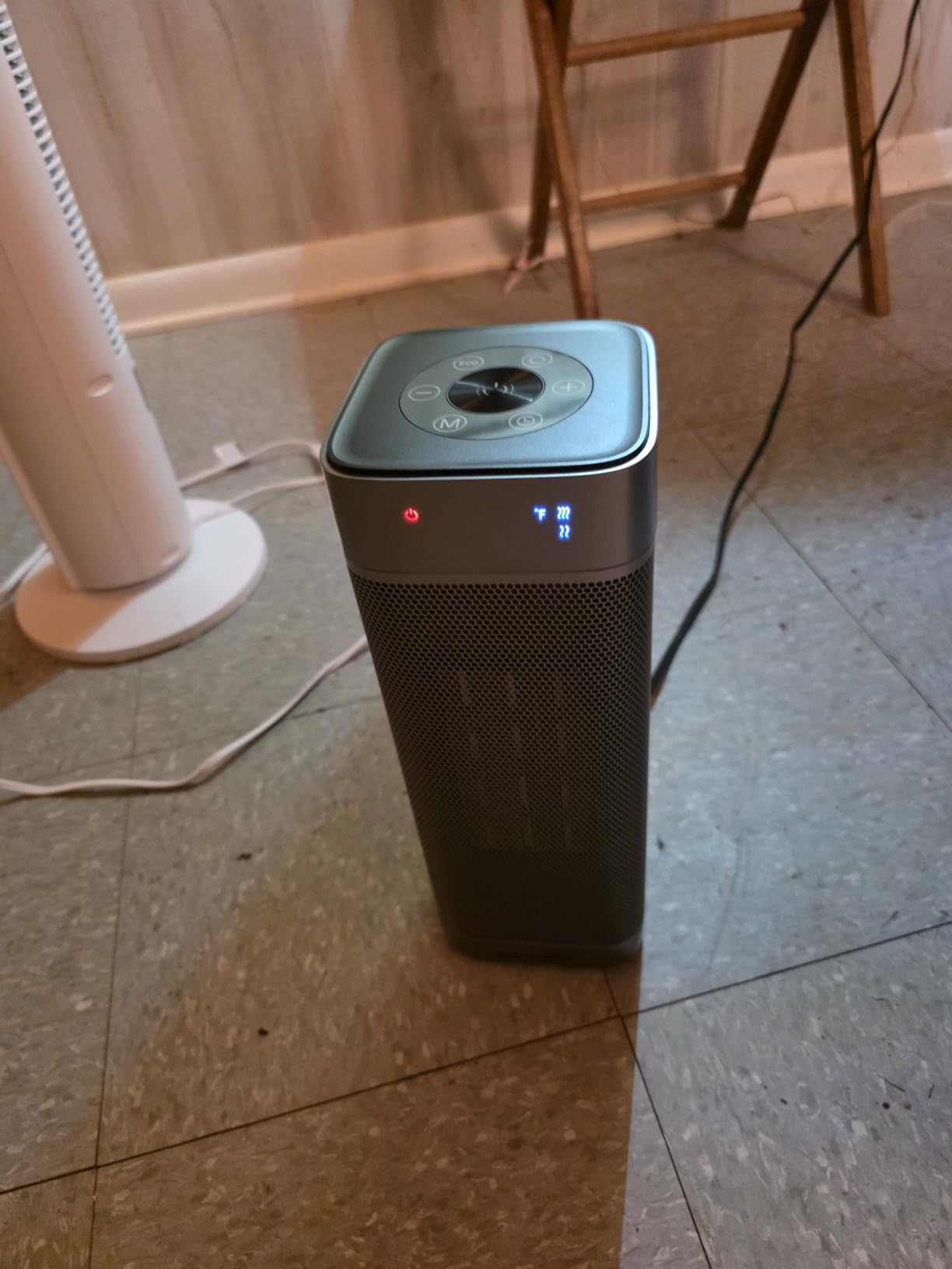 Gaiatop Space Heaters for Indoor Use, Portable Electric Heater with Thermostat, 1500W PTC Ceramic Room Heater with Remote, 5 Modes, 60° Oscillating, 12H Timer Fast Heating Bedroom Office Bathroom Home customer photo 2