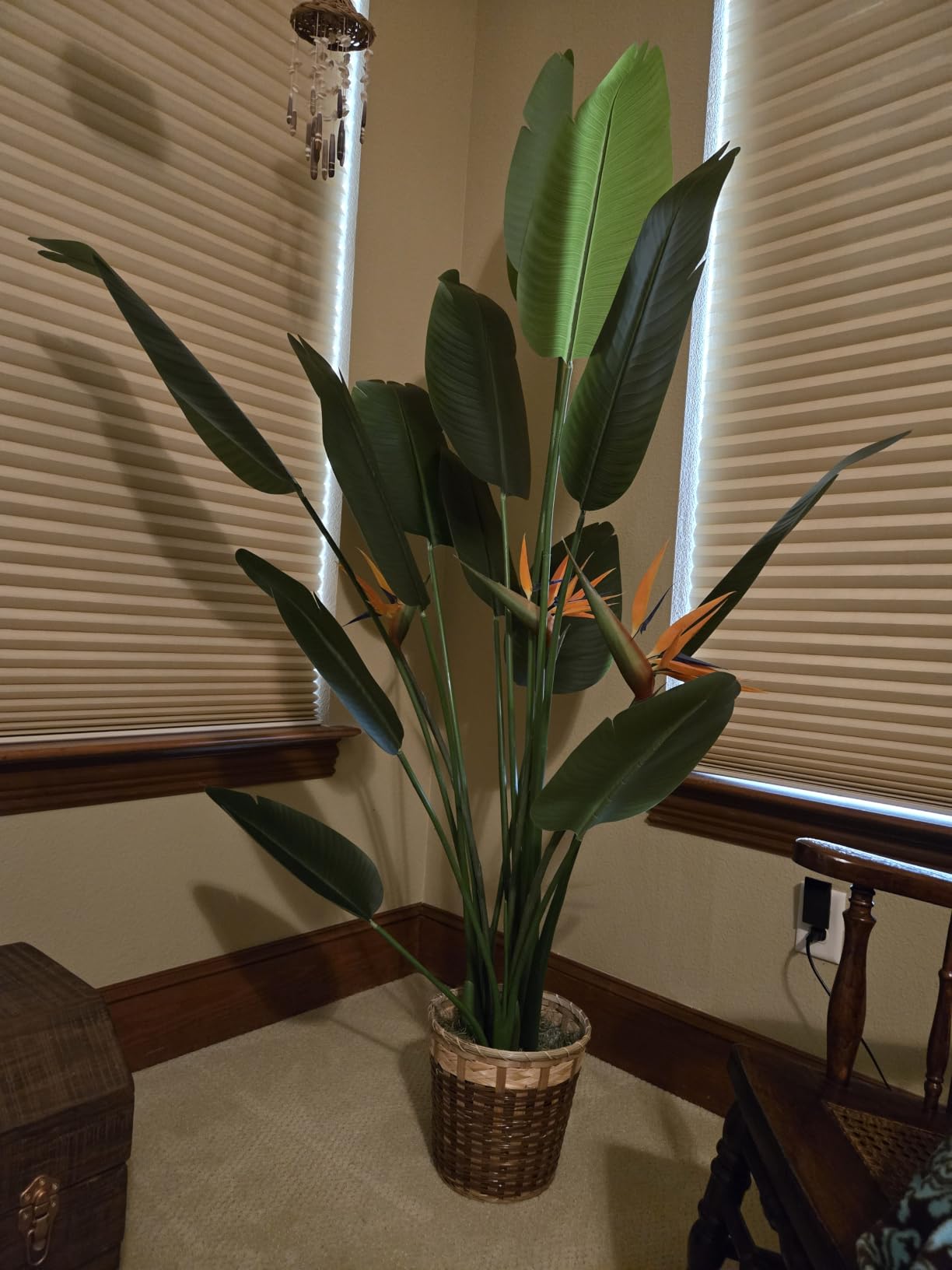 Bird of Paradise Plant Artificial 6ft, Faux Plants Indoor Tall with 12 Trunks - The Perfect Indoor Silk Floor Plant for Home Decor in Living Room, Office, and Bedroom customer photo 1
