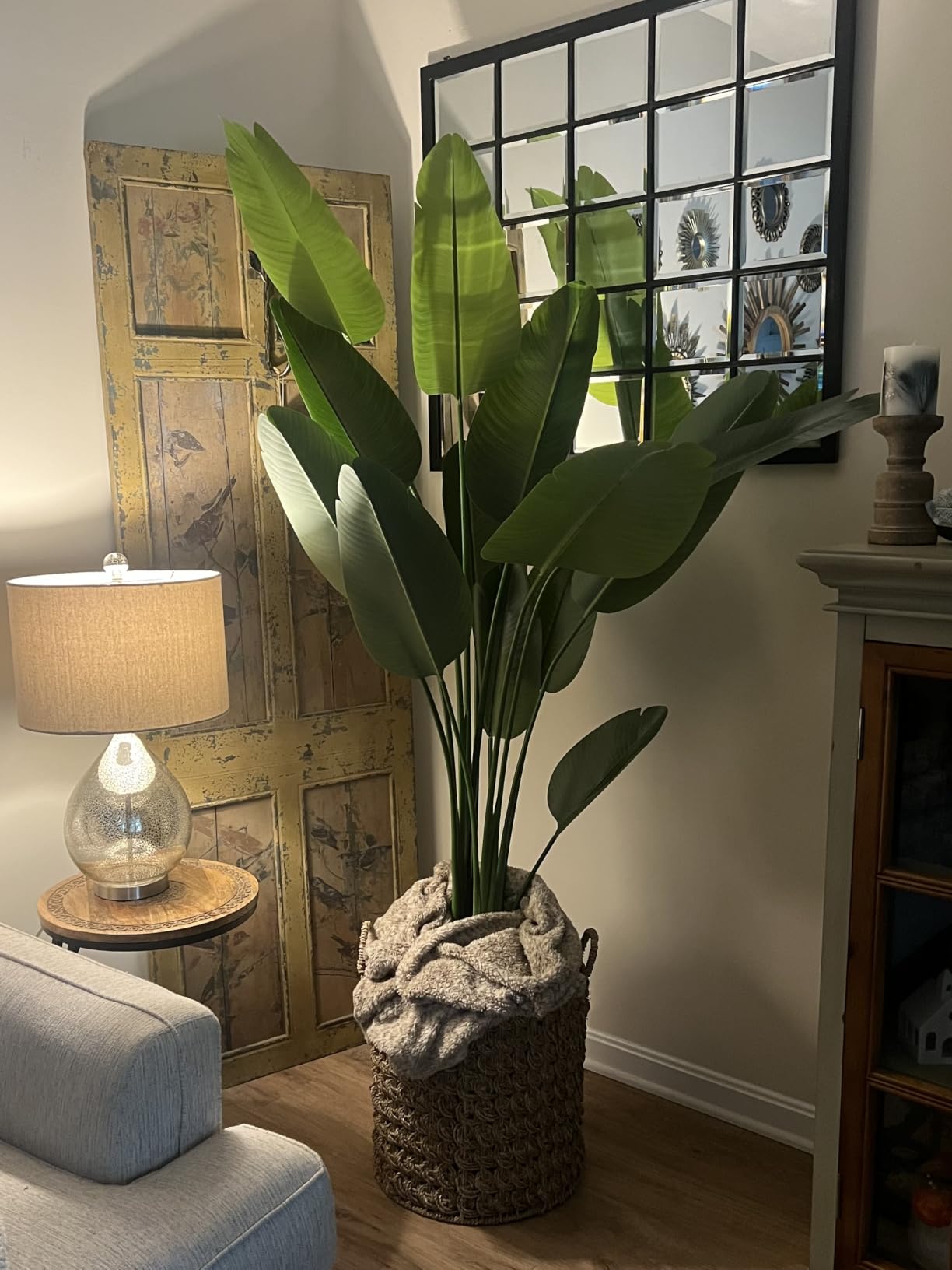 Bird of Paradise Plant Artificial 6ft, Faux Plants Indoor Tall with 12 Trunks - The Perfect Indoor Silk Floor Plant for Home Decor in Living Room, Office, and Bedroom customer photo 2