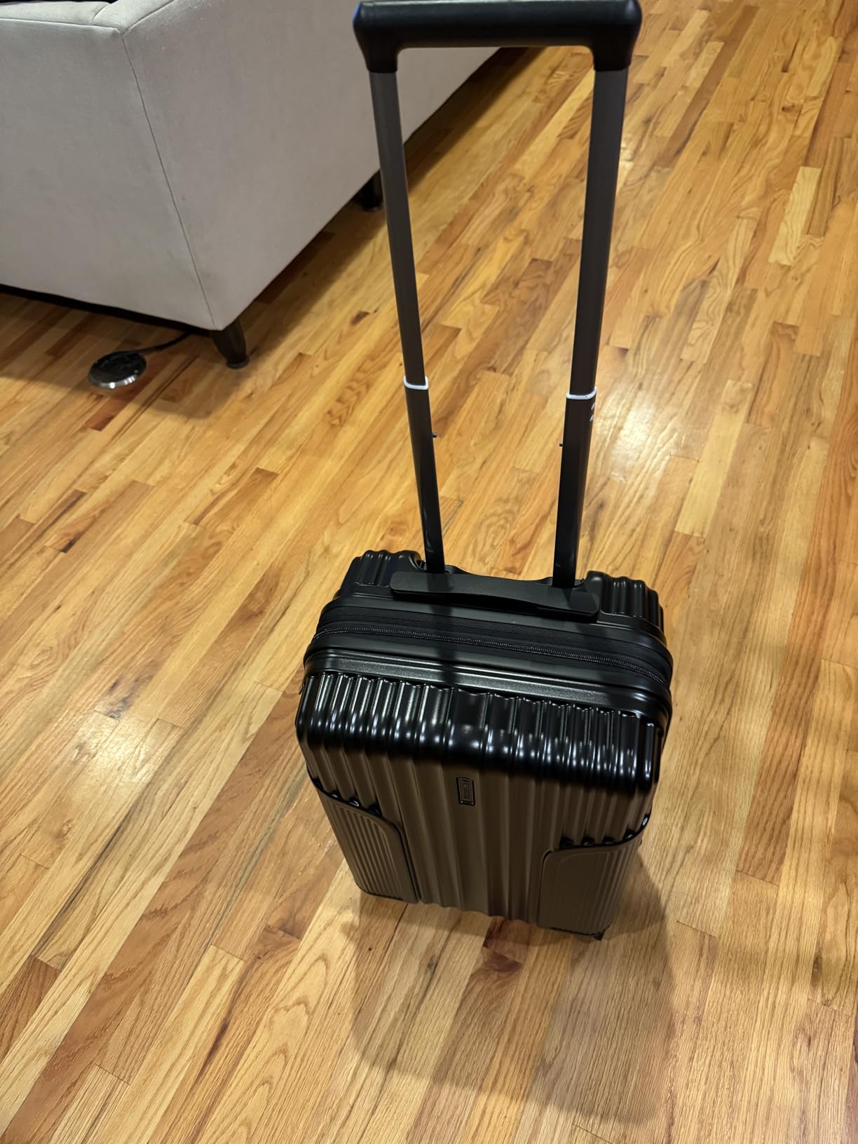 Expandable Carry On Luggage 22x14x9 Airline Approved, Carry-On Suitcase, Grey customer photo 1