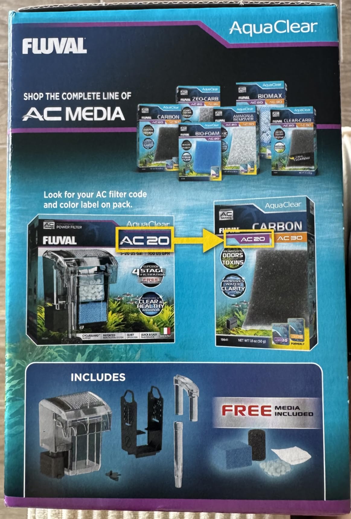AC20 Power Filter, 5-20 US Gal / 18-76 L - Fluval USA customer photo 1
