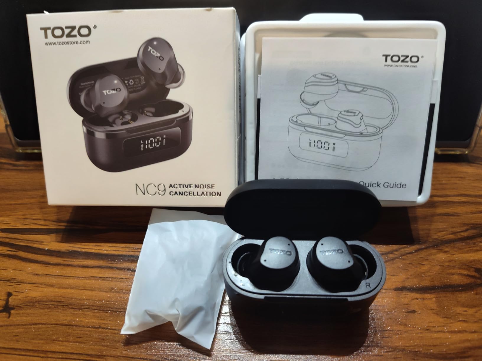 TOZO NC9 Hybrid Active Noise Cancelling Wireless Earbuds, 60H, LED Display customer photo 2