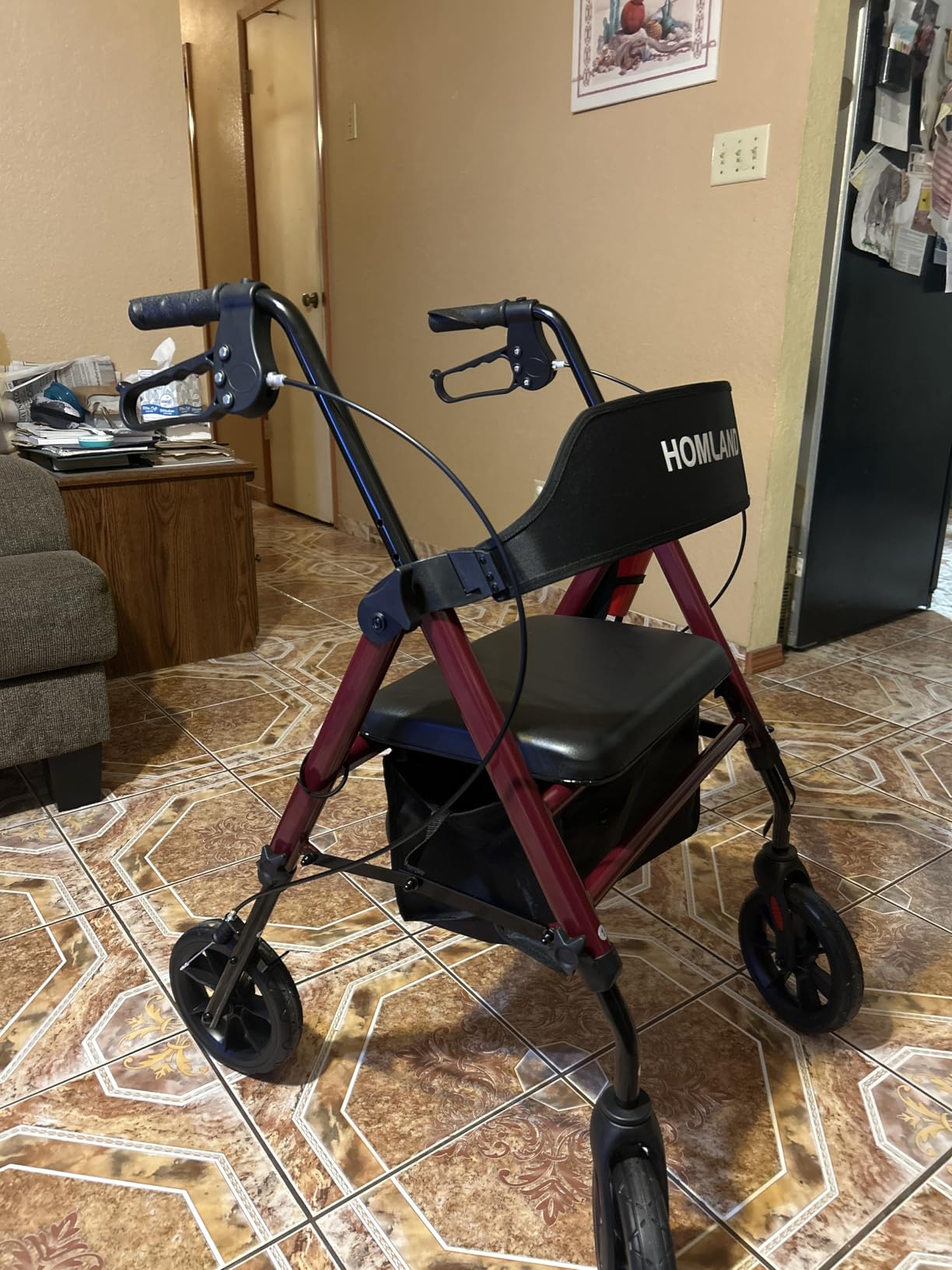 HOMLAND Foldable Rollator Walkers for Seniors, 17 lb Lightweight customer photo 2