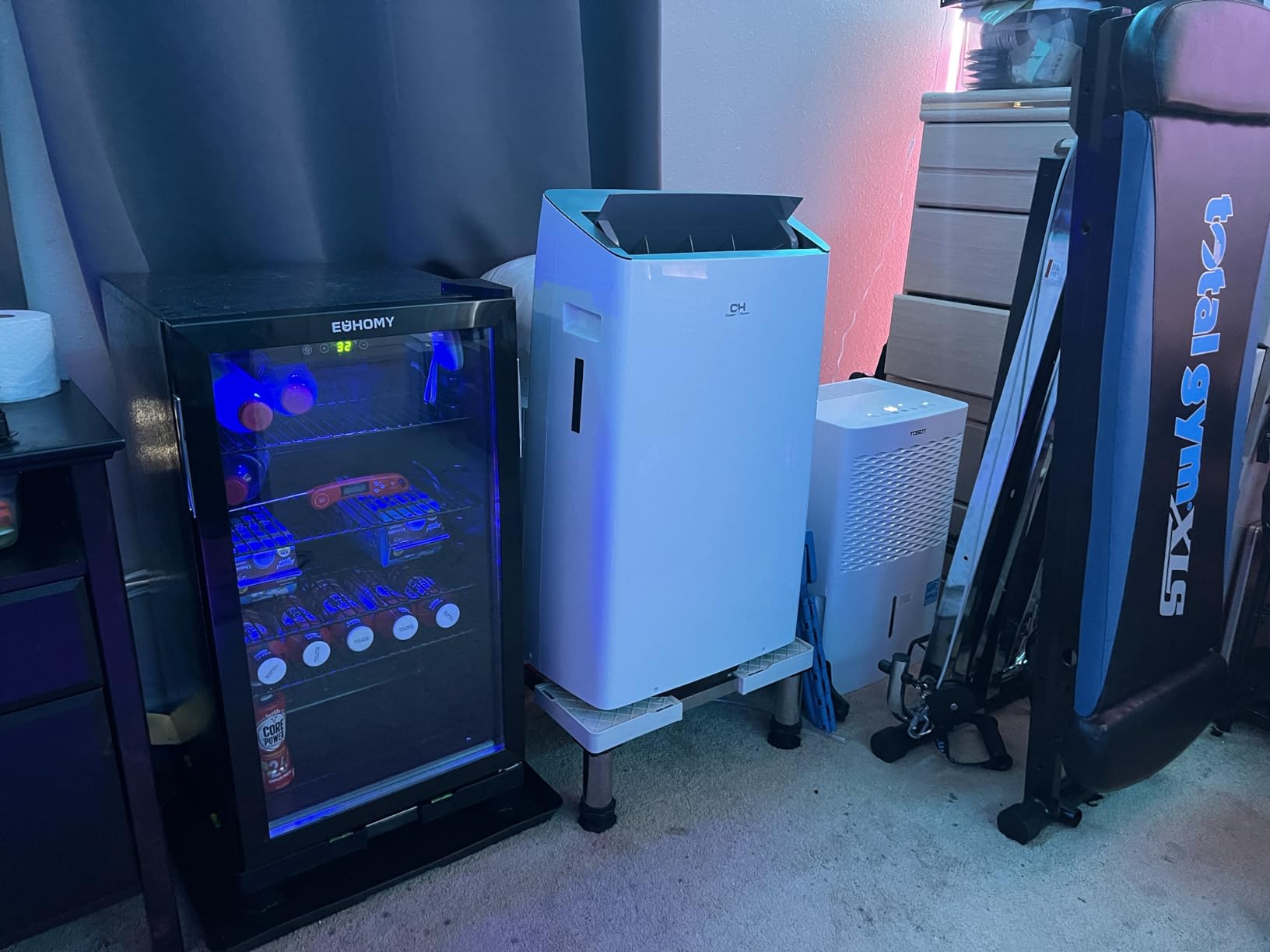 EUHOMY 145 Can Mini Fridge, 4.5 Cu.ft Beverage Refrigerator with Glass Door customer photo 1