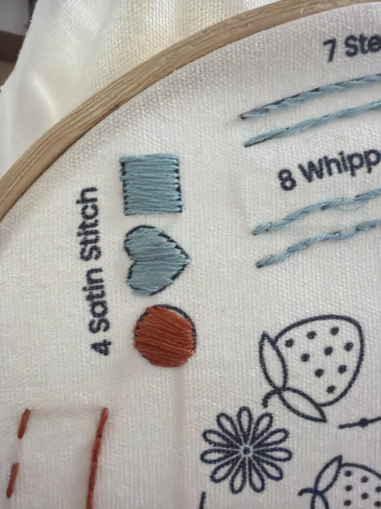 Craftwiz 4-Piece Starter Embroidery Kit for Beginners with Simple Patterns, Learn to Embroider 31 Stitches with Hand Embroidery Kit customer photo 1