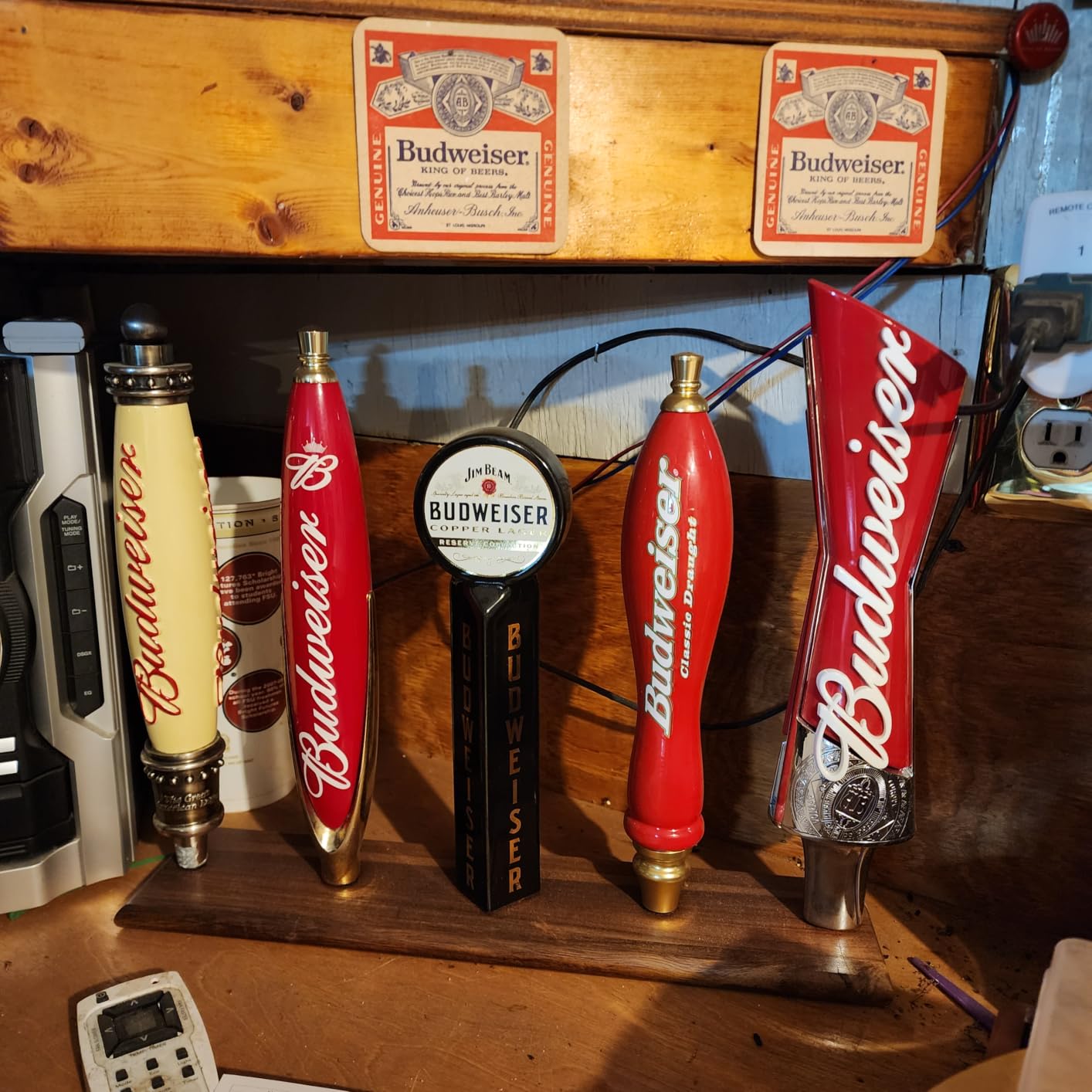 YeeBeny Beer Tap Handle Display with 5 Beer Tap Only Holder | Wall Mount customer photo 1