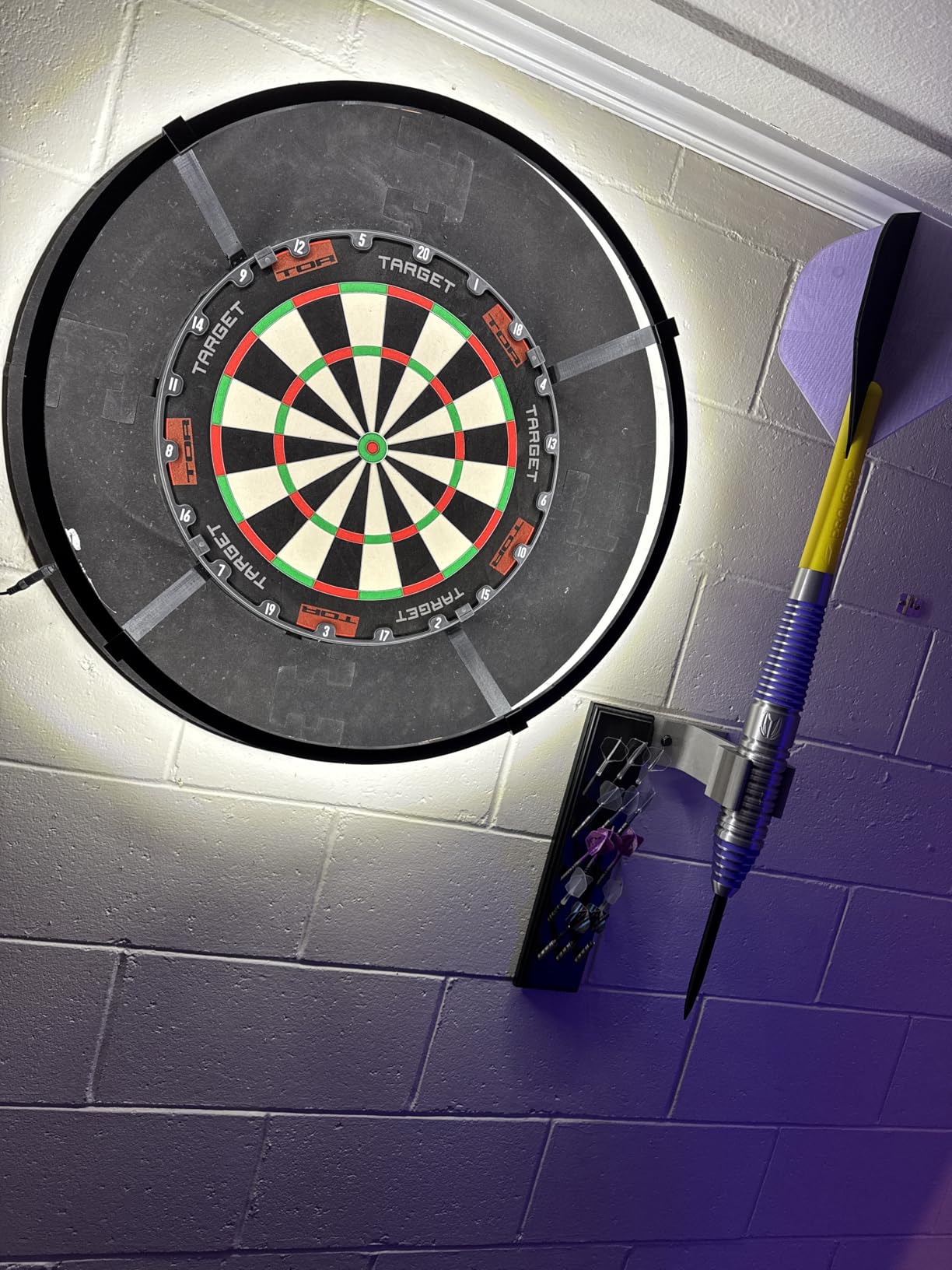 Target Darts TOR Dartboard, Steel Tip Dart Board | Competition Standard Steel Tip Dartboards with Fixing Kit customer photo 2