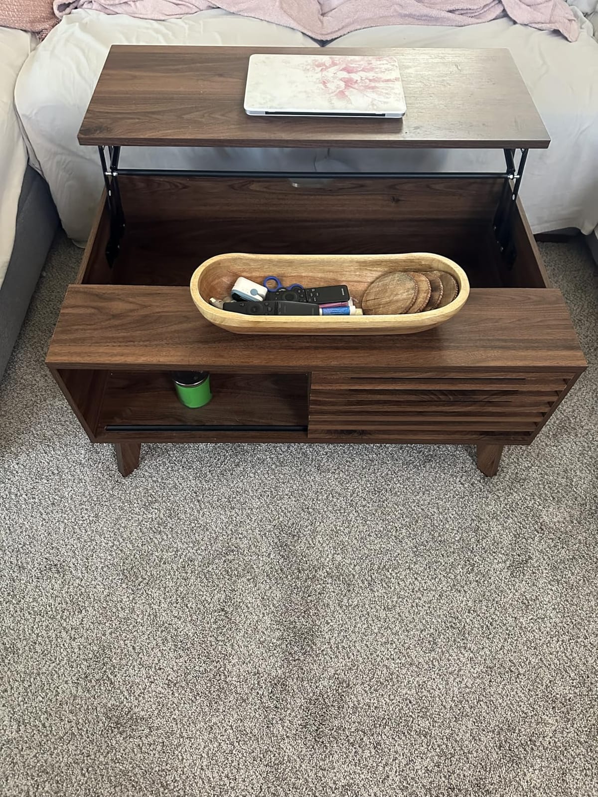 HAIOOU Lift Top Coffee Table with Storage for Living Room 35.4