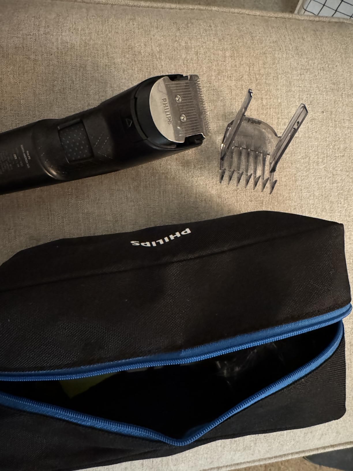 Philips Hair Clipper 7000 Series, Hair and Beard Trimmer, Precision Dial, PowerAdapt Sensor, Trim-and-Flow, DualCut, DuraPower, 28 Length Settings, 90 Min. Runtime, Model HC7650/40 customer photo 2