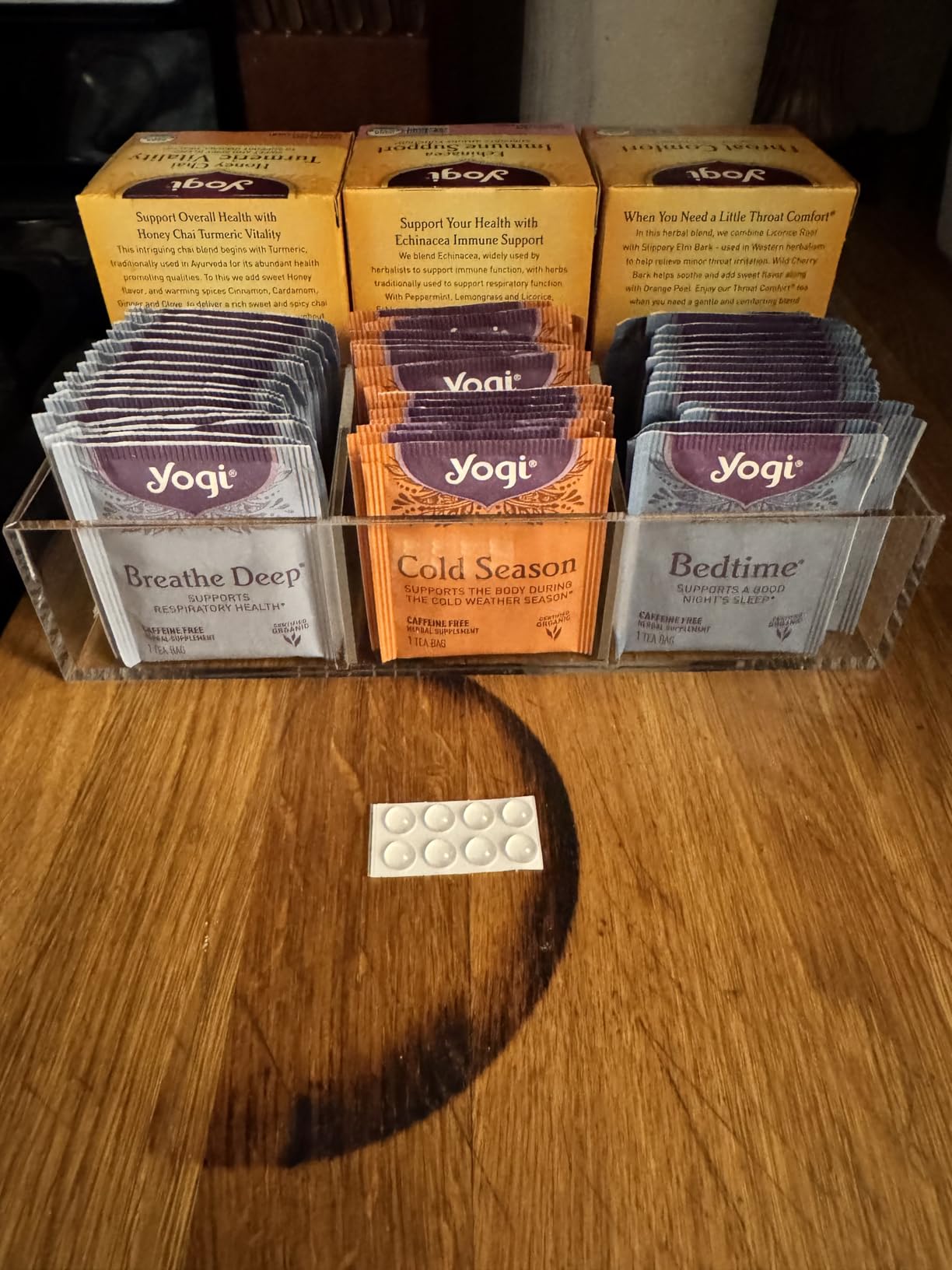 Tea Bag Organizer, Clear Tea Bag Holder with 6 Slot, Tea Packet Storage for Countertop, Drawer, Kitchen, Pantry, Cabinet customer photo 2
