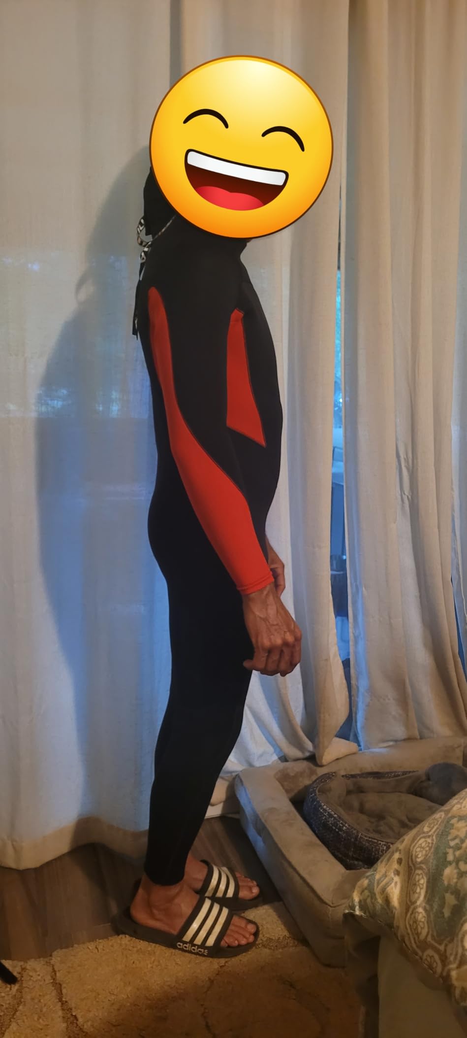 Mens 5mm Full Wetsuit Ultra-Stretch Neoprene Surfing Diving Suit | GBS Seams Thermal Wetsuits, Neoprene Back Front Zipper for Surfing, Swimming customer photo 2