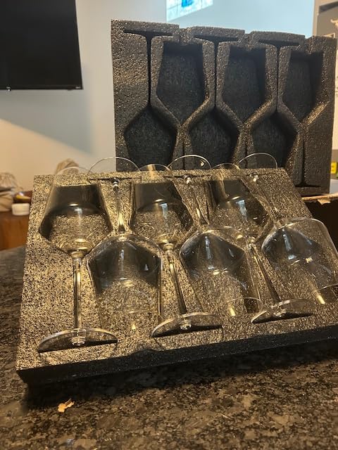 OJA Wine Glasses Set, Crystal Stemless Red Wine Glass, Set of 4, 13.5 oz | Dishwasher Safe, Red White Wine glass, Hand Blown, Unique Gifts for Him Her for Birthday, Wedding, Christmas, Anniversary customer photo 1