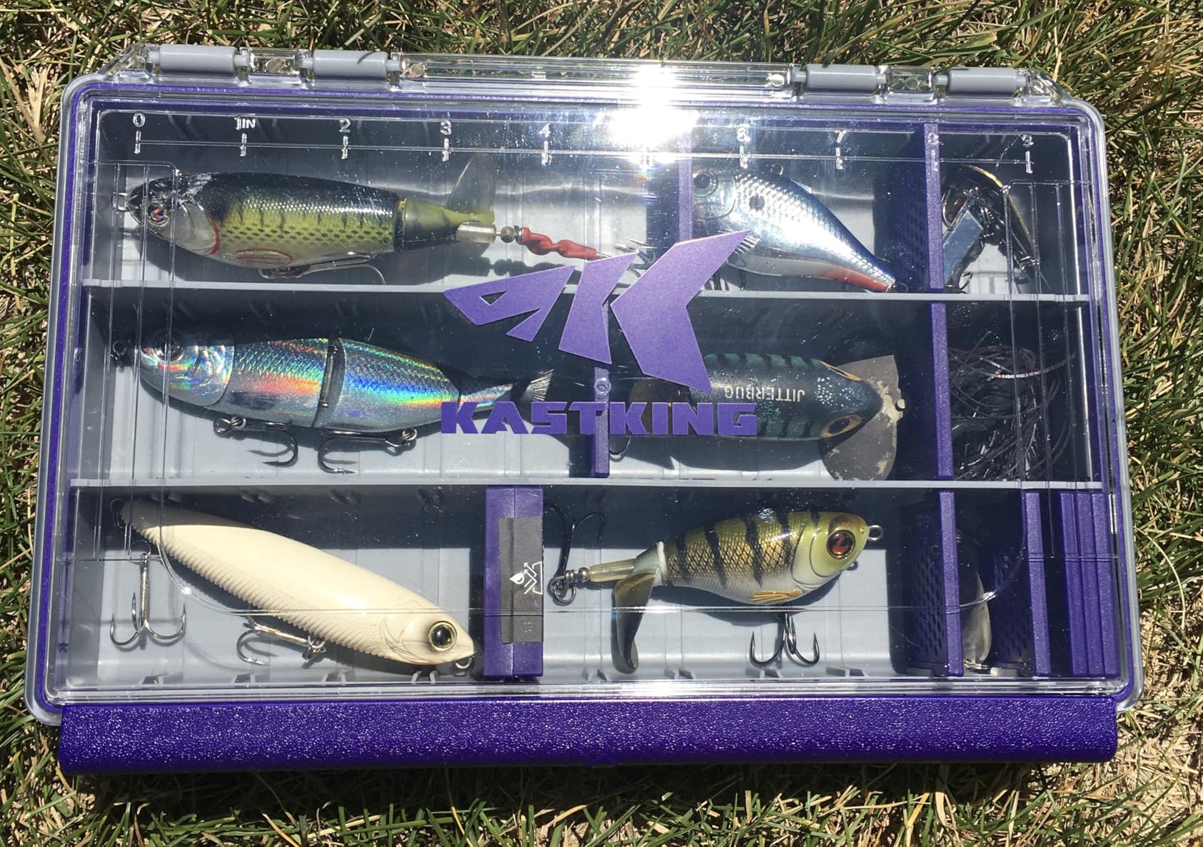KastKing HyperSeal Waterproof Tackle Box, 3600 1 Pack, Black | Tackle Tray Storage Fishing Gear, Tackle Box Organizer, DIY Dividers, One-Hand Open and Close customer photo 1