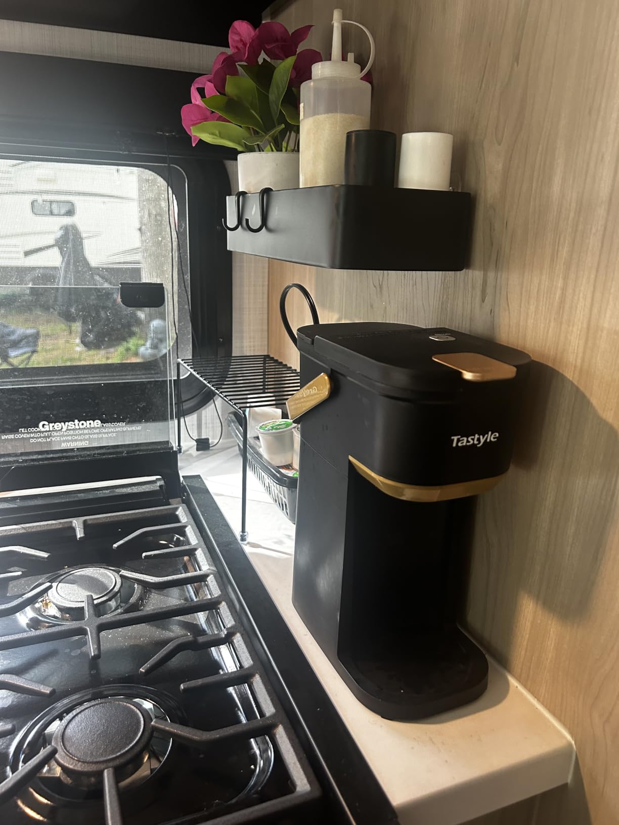 Tastyle Mini Single Serve Coffee Maker for K Cups and Grounds with Handle customer photo 2