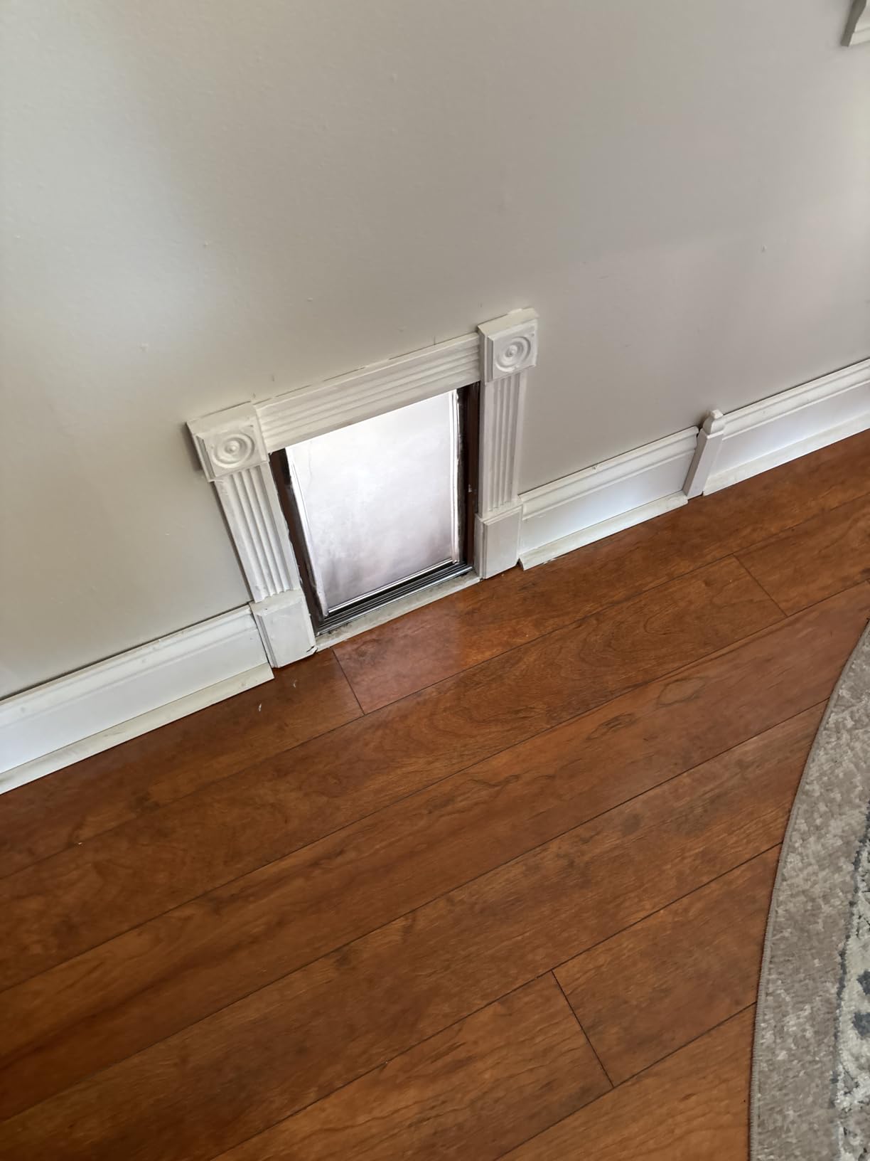 3-Flap Never Rust Extra Large Dog Door for Doors with Sliding Lock Panel | Steel Frame & Telescoping Tunnel Pet Door, Extreme Weather Durable, Weatherproof Doggy Door for Door (Pets Up to 220 Lb) customer photo 2