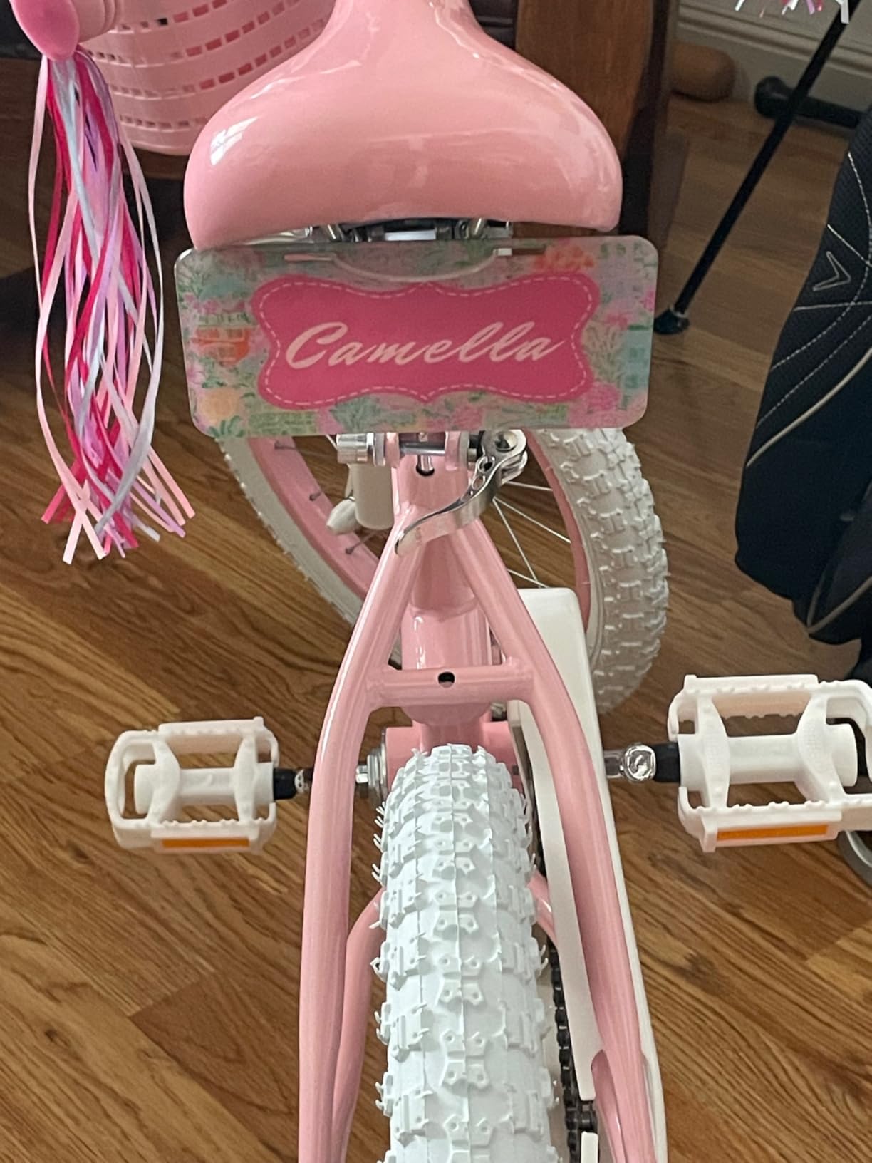 bicystar Girls Bike Ages 2-8, 12-18 Inch with Training Wheels, Pink/Blue customer photo 2