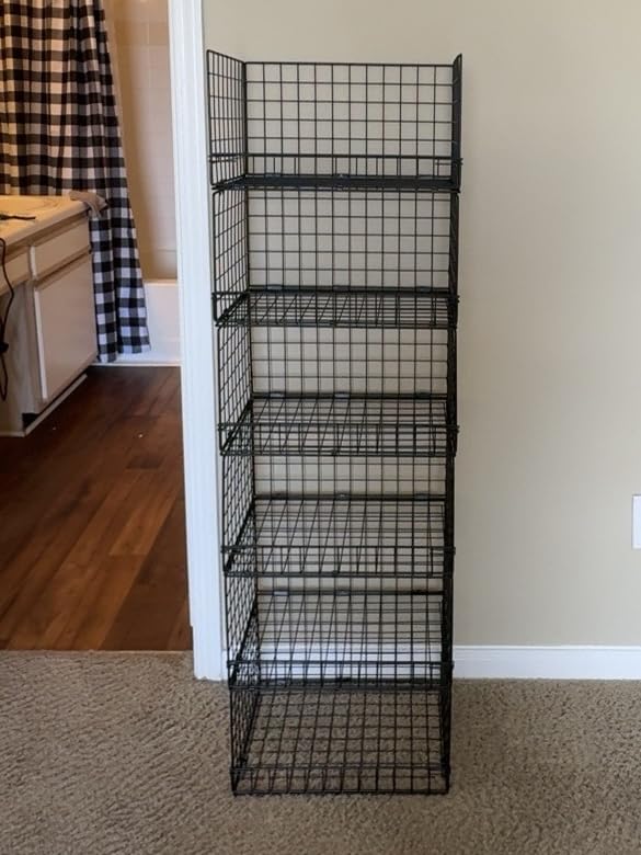 Yociyoga 6-Tier Stackable Closet Organizers and Storage Shelves, Closet Shelf Organizer Basket Bins, Foldable Sweater Storage customer photo 1