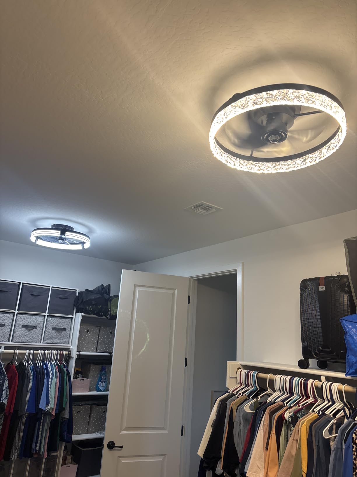 ZMISHIBO Low Profile Ceiling Fans with Lights and Remote, 20