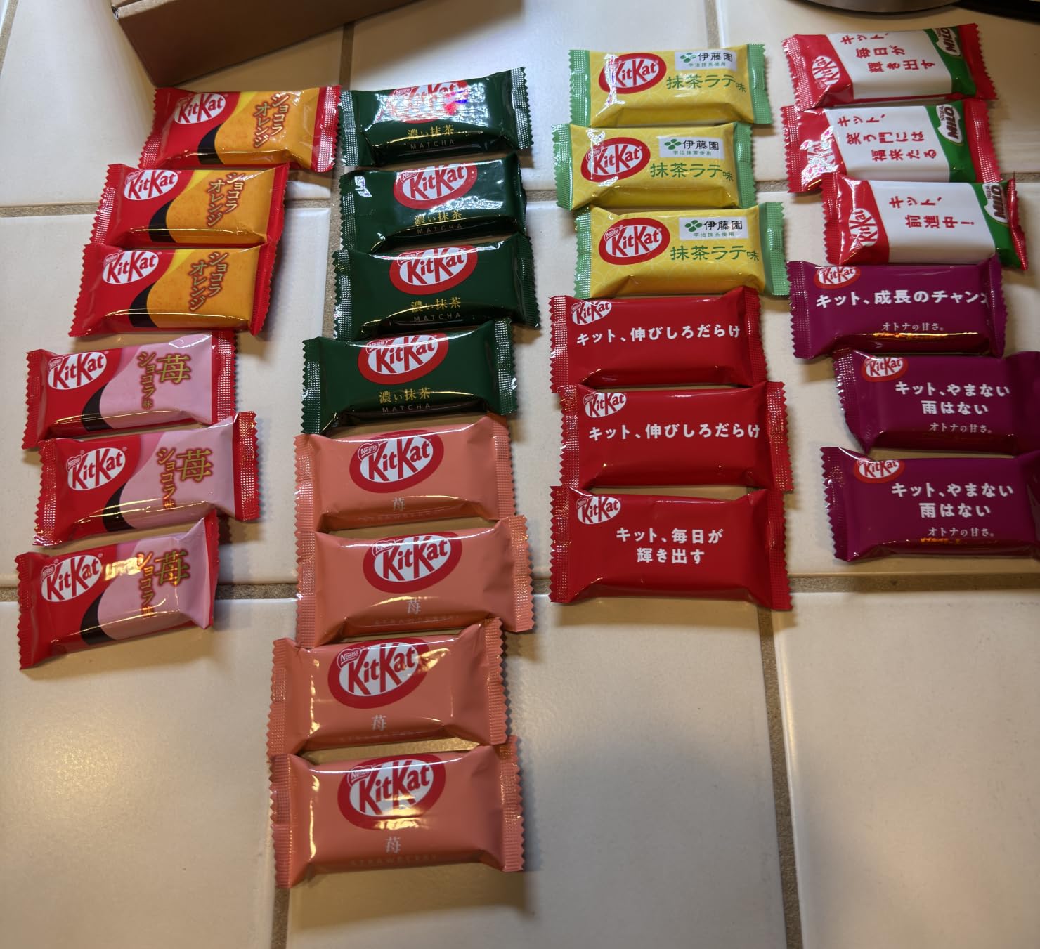 24 Mini Japanese KitoKato Chocolate Variety Pack Assortment (8 Flavors X3) Authentic Candy Snacks Wafer Sweets Gift - 24 Cute Small Size - Less Sugar Compared to Western Versions customer photo 1