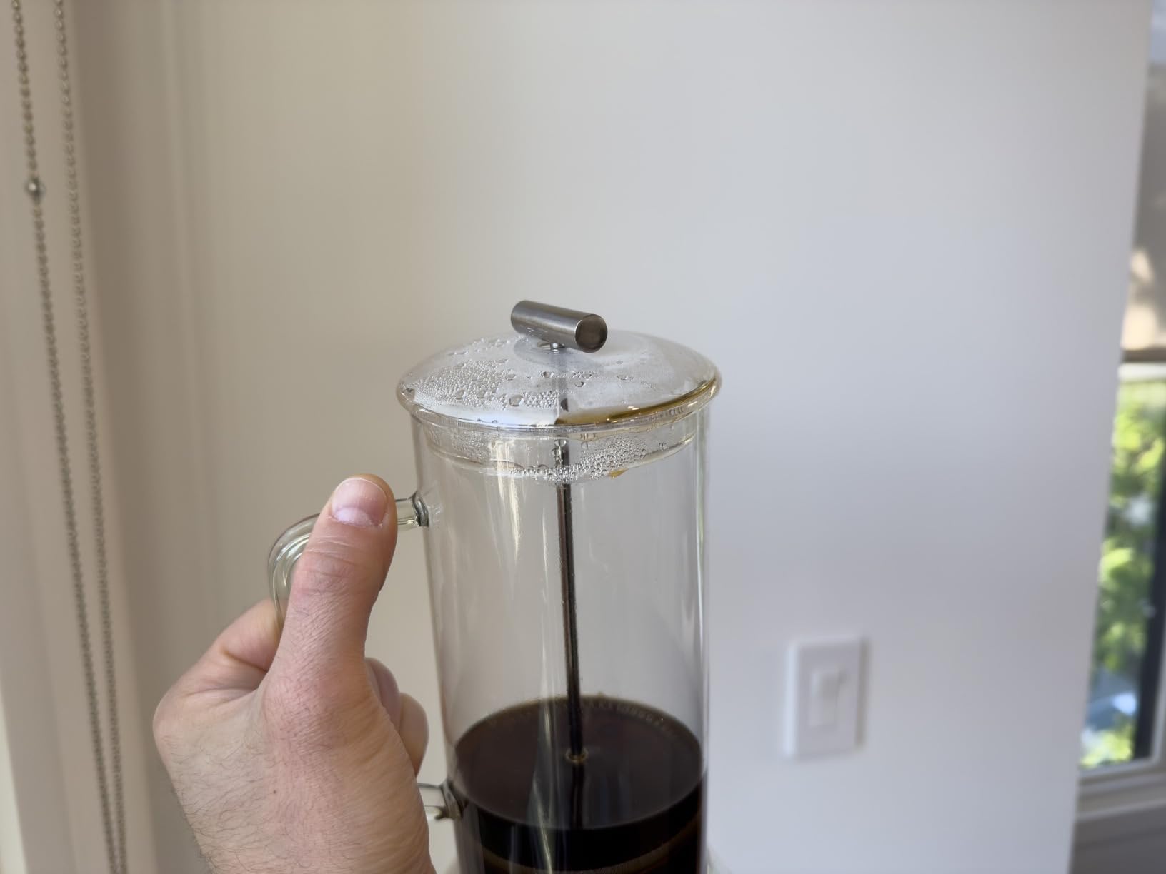 Teabloom Toulouse Borosilicate Glass Tea Press and Coffee Maker with No Plastic, 24-Ounce (700 mL) - Frost White customer photo 1
