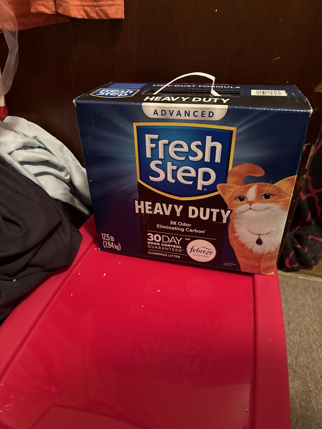 Fresh Step Advanced Heavy Duty Multi Cat Clumping Cat Litter, 17.5 lb | 3X Odor-Eliminating Carbon customer photo 1