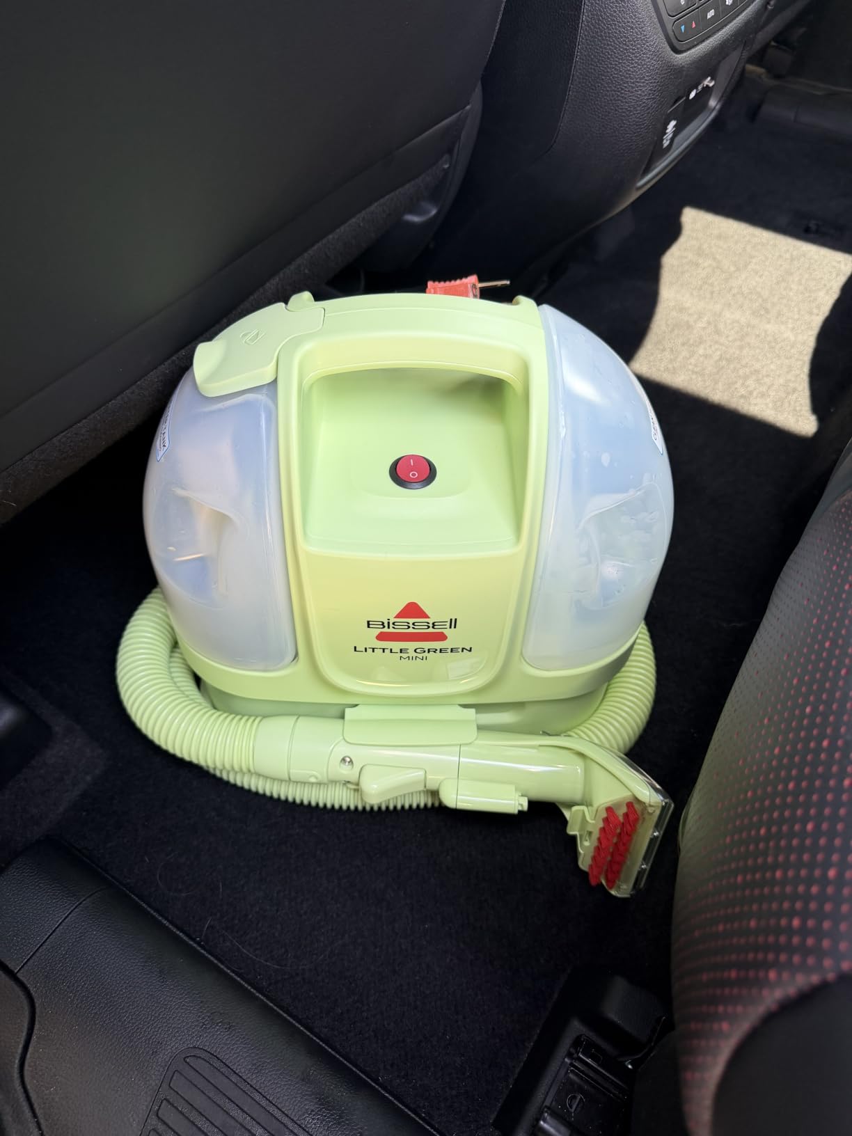 BISSELL Little Green Mini Portable Carpet Cleaner, 4075 | HydroRinse self-cleaning tool; 4-in. tough stain tool; upholstery & car detailing; Tea Green color customer photo 1