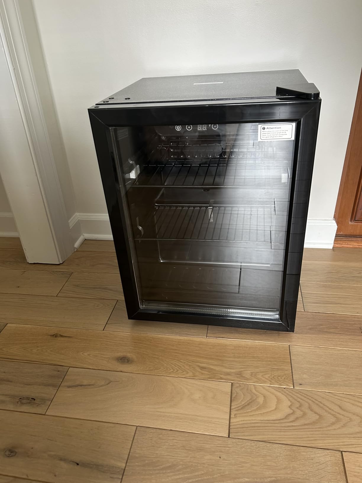 Icyglee 145 Can Mini Fridge, 4.5 Cu.Ft Beverage Refrigerator Cooler, Silver customer photo 2
