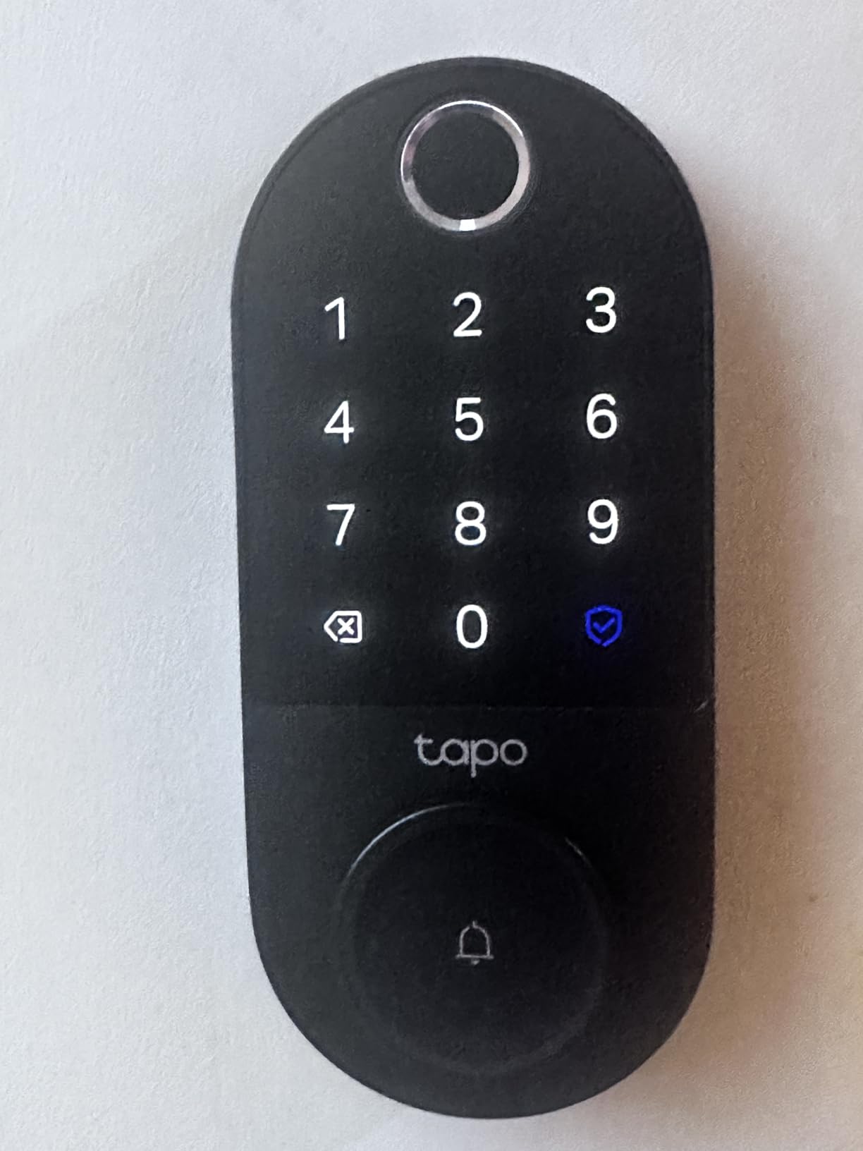 Tapo Smart Wi-Fi Door Lock, Deadbolt | Keyless Entry, Fingerprint Recognition, Touchscreen Keypad & in-App Monitoring with Scheduled Access | 1-Year Rechargeable Battery | BHMA Grade 2 | DL110 customer photo 1