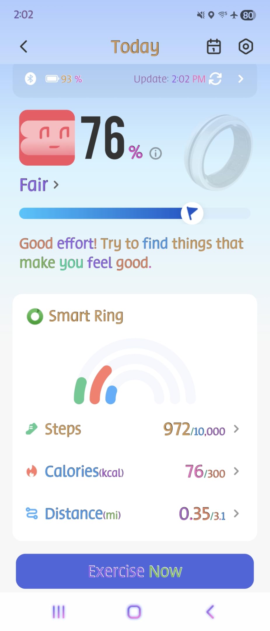 RENPHO Lynx Smart Ring, Subscription-Free App, Silver, Size 10 | All Day Sleep & Activity Tracking, Includes Charging Case, 7-Day Battery Life, Size Before You Buy customer photo 1