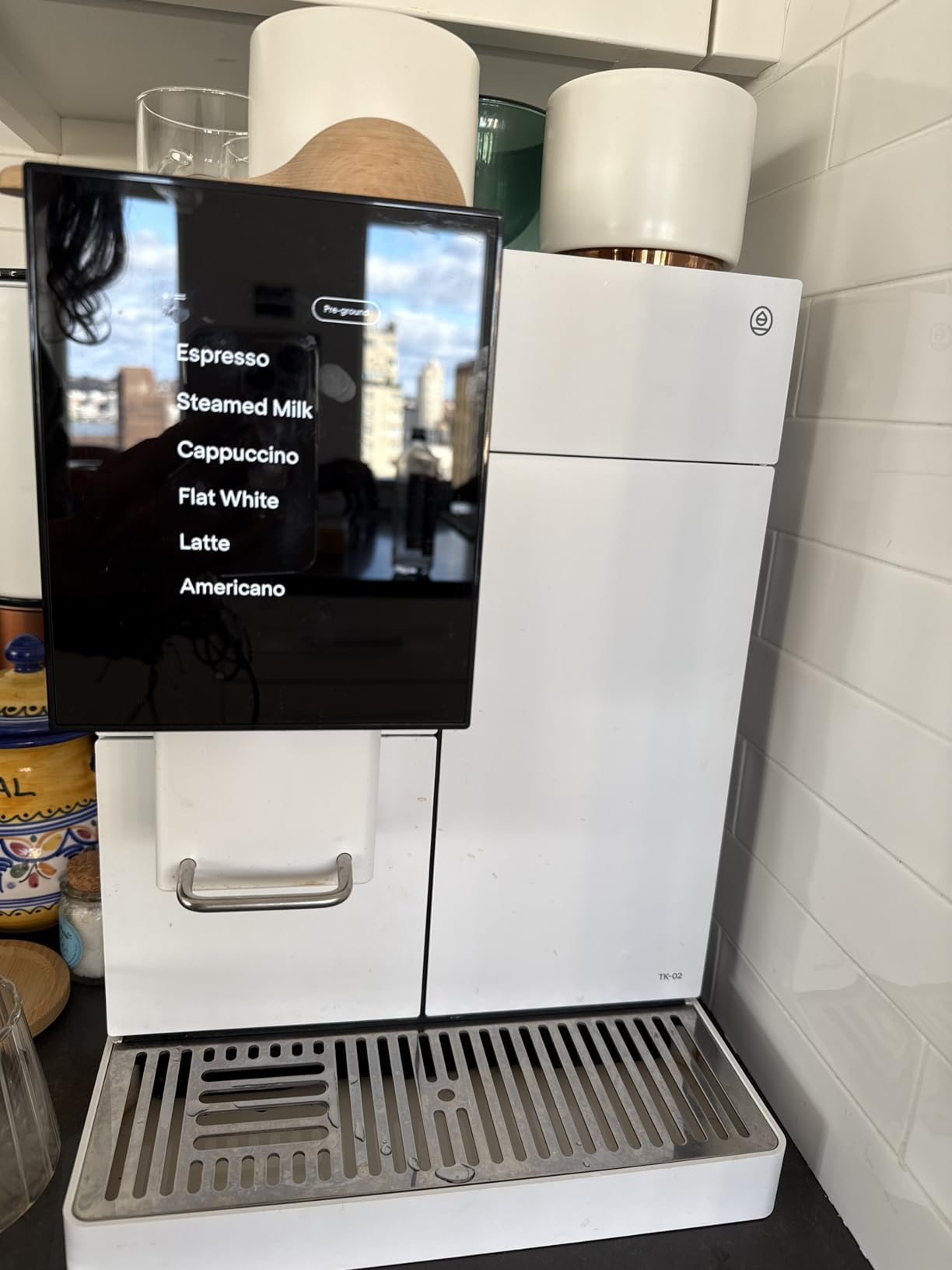 Terra Kaffe TK-02 Super Automatic Espresso Machine - White | App-enabled coffee machine, auto wake & sleep, roaster-approved espresso settings, cappuccino machines for home customer photo 2