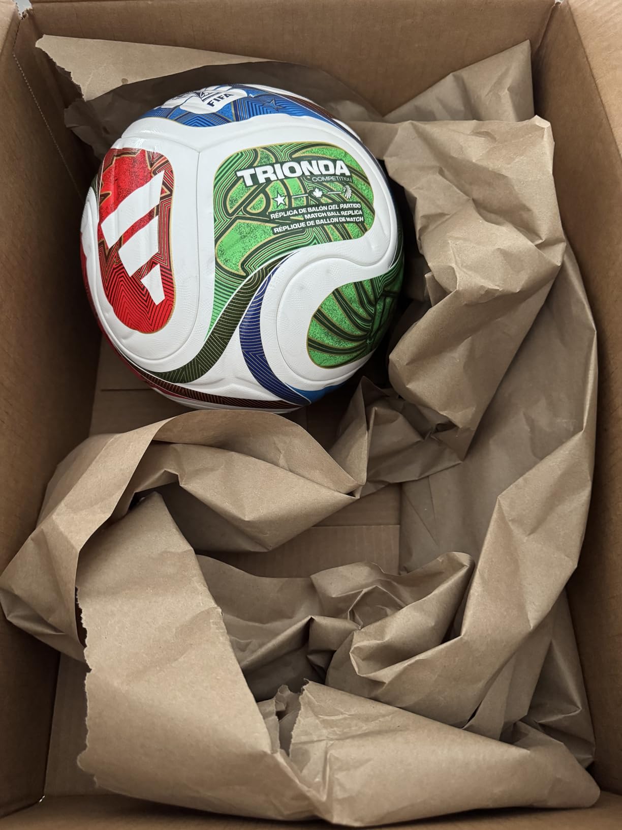 adidas World Cup 2026 Competition Ball - Inspired by la Ola Wave Design, Seamless Surface for Precision and Stability, FIFA Quality Pro customer photo 2