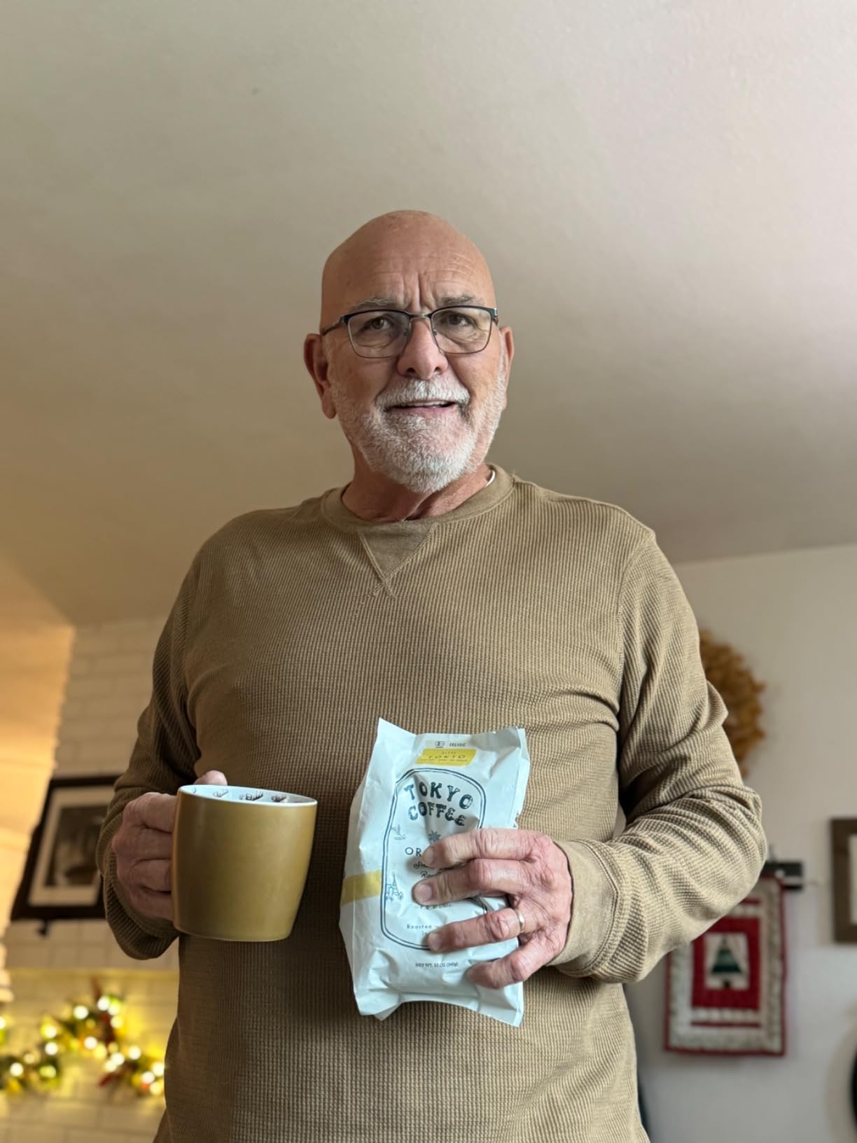 TOKYO COFFEE Organic Signature Blend, Sweet & Smooth Whole Bean Coffee 12oz | Sweet, smooth Signature Blend roasted in Japan. 100% Arabica, Medium-Dark Certified Organic Coffee Beans customer photo 1