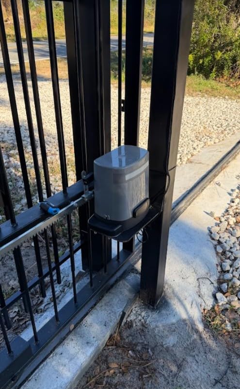 Blütezeit 1400lb Sliding Gate Opener, Solar Power | WiFi Control | Built-in Battery Backup, Rack Driven Automatic Slide Gate Motor with Remote Complete Kits (20W Solar Panel & Racks Incl.) customer photo 1