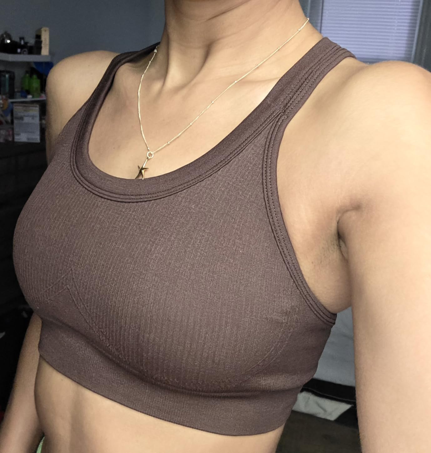 Sports Bras for Women High Support, Criss-Cross Back Padded Strappy High Impact Sports Bras for Women Large Bust customer photo 2