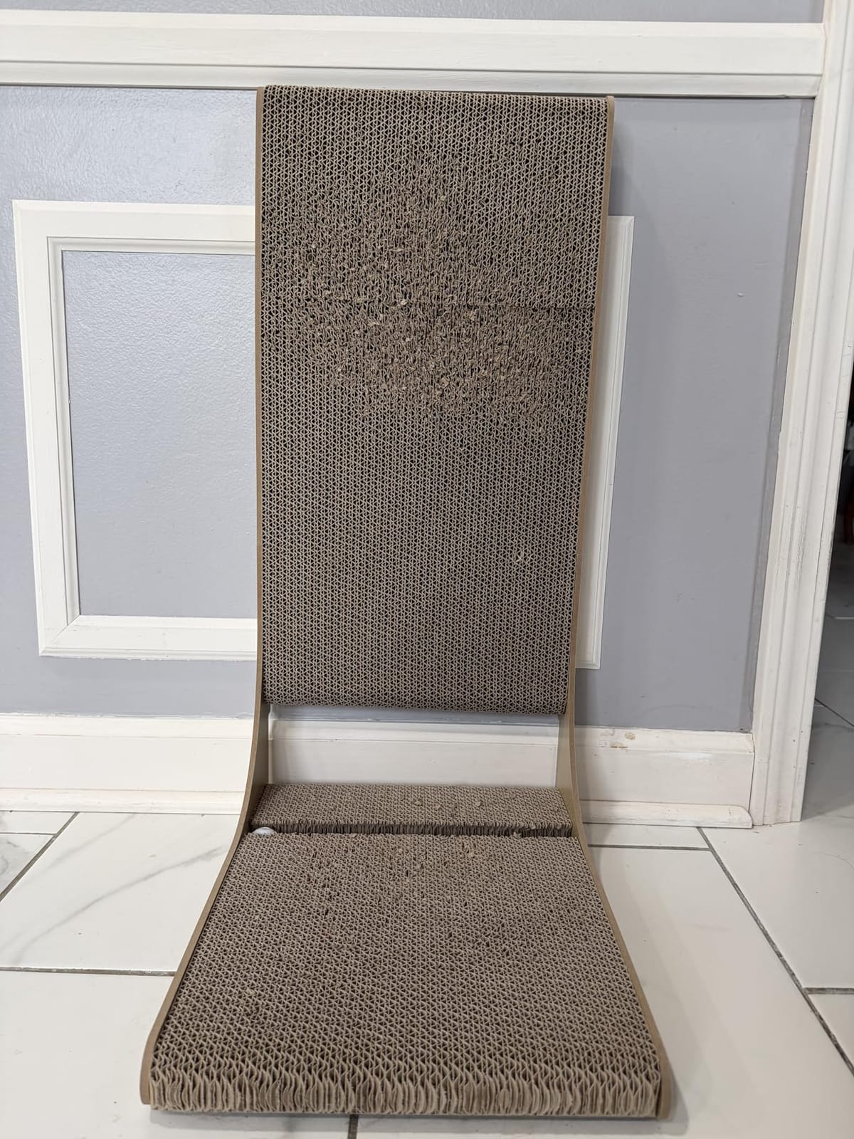 Zakkart 2-Pack L-Shaped Cat Scratching Board, Cardboard, 25.6