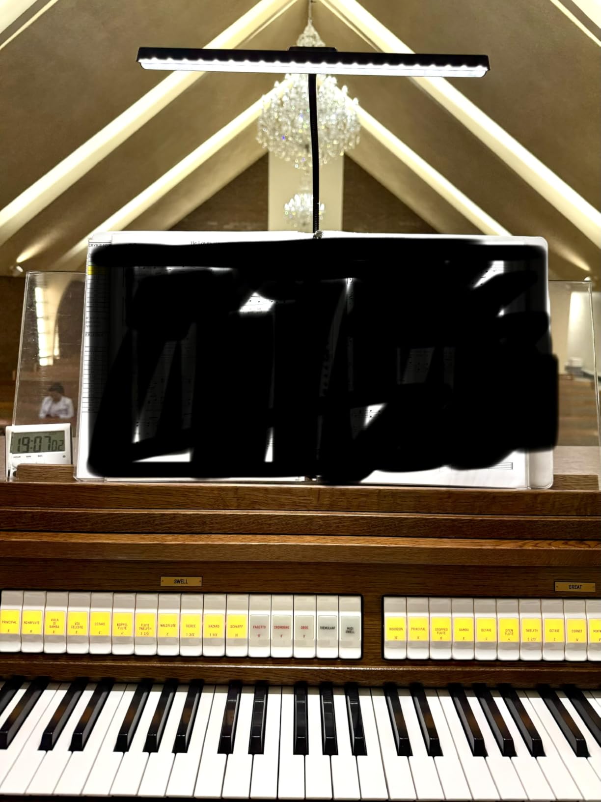 Vekkia Professional 88 LED Rechargeable Music Stand Light - Foldable Clip-on Lamp, Eye-Protective, 5 Brightness & 3 Color Temp Adjustments, for Piano, Reading customer photo 1
