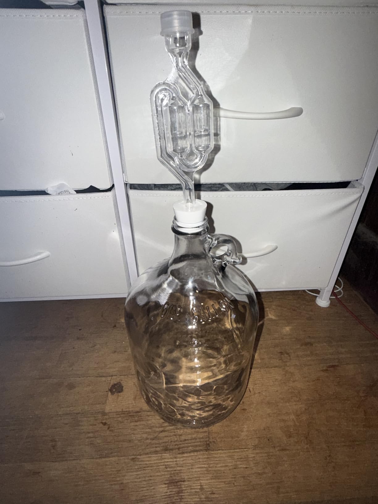FastRack 1 Gallon Glass Jug with Black Polyseal Caps, 6.5G Rubber Bungs & Twin Bubble Airlocks - Fermentation Jars for Home Brewing, Clear Glass Fermenter Containers for Liquid Fermentation customer photo 2