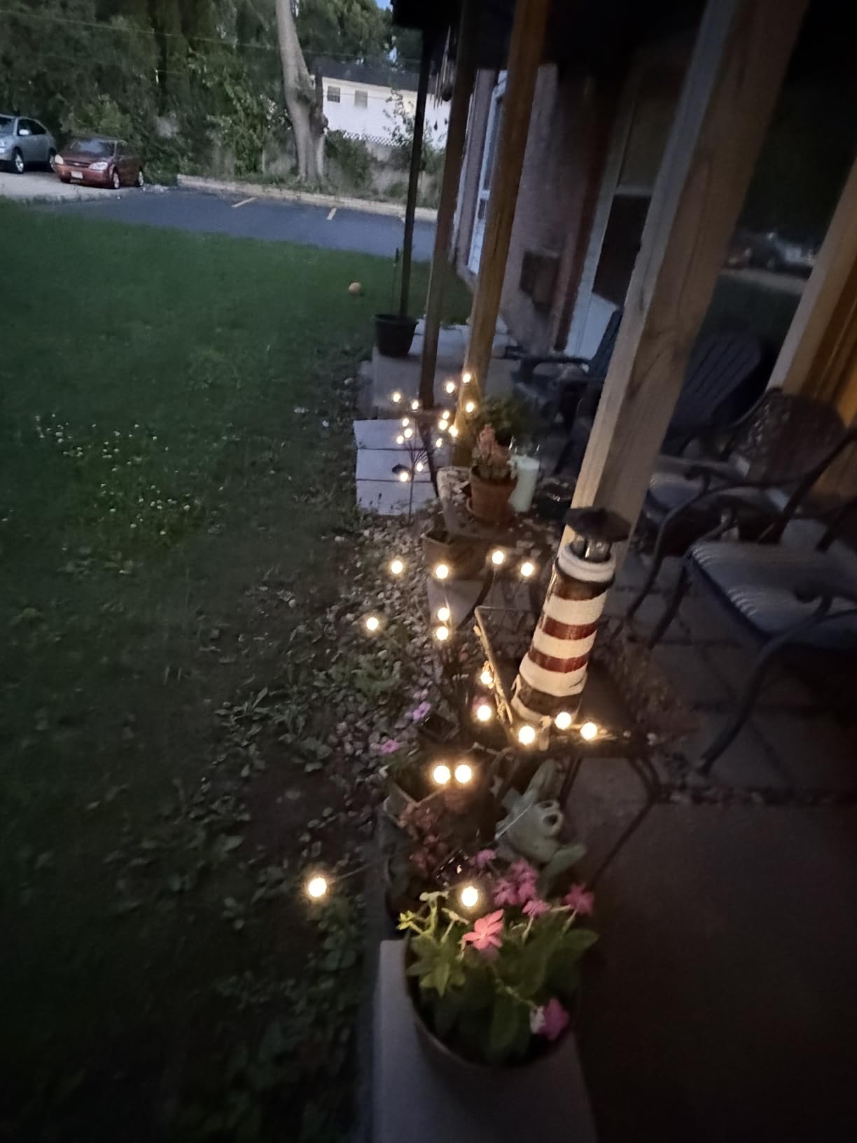 vignuto Solar Lights Outdoor Waterproof 4 Pack of 32 LEDs Garden Patio Firefly Decoration Unique Gifts Women Grandparents customer photo 2