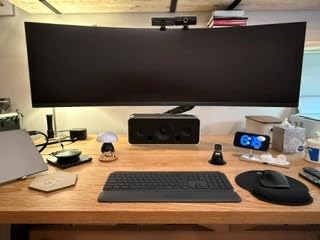 HUANUO TitanLift Heavy Duty Monitor Arm for Screens up to 49 inch, Holds 44 lbs, Aluminum Ultrawide Screen Monitor Mount, Fully Adjustable Single Gaming Desk Mount with Dual C-Clamp, Max VESA 100x100mm customer photo 2