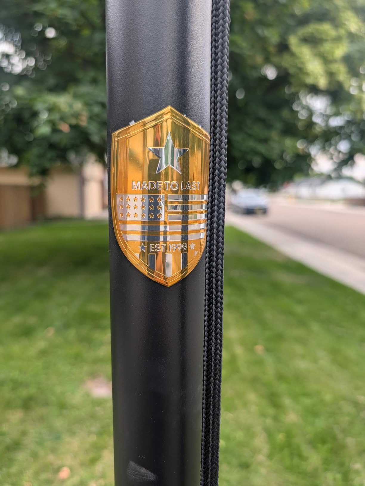 20FT Heavy Duty Tapered Flag Pole Kit, 100MPH Tested Outside House | Tapered Design For Wind Resistance, 13-Gauge Rust-Resistant Aluminum Flagpole customer photo 2