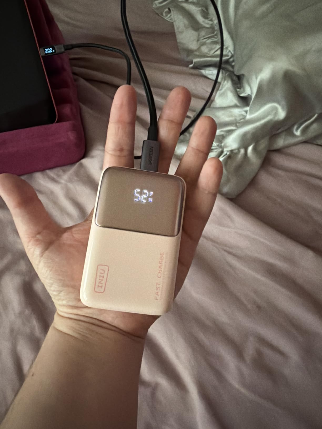 INIU Portable Charger, Ultra Mini 10000mAh 45W Fast Charging Power Bank | Flight-Safe, USB-C Cable, Travel Essential, 45W Battery Phone Pack for iPhone 17 16 Samsung S26 Google iPad etc customer photo 2