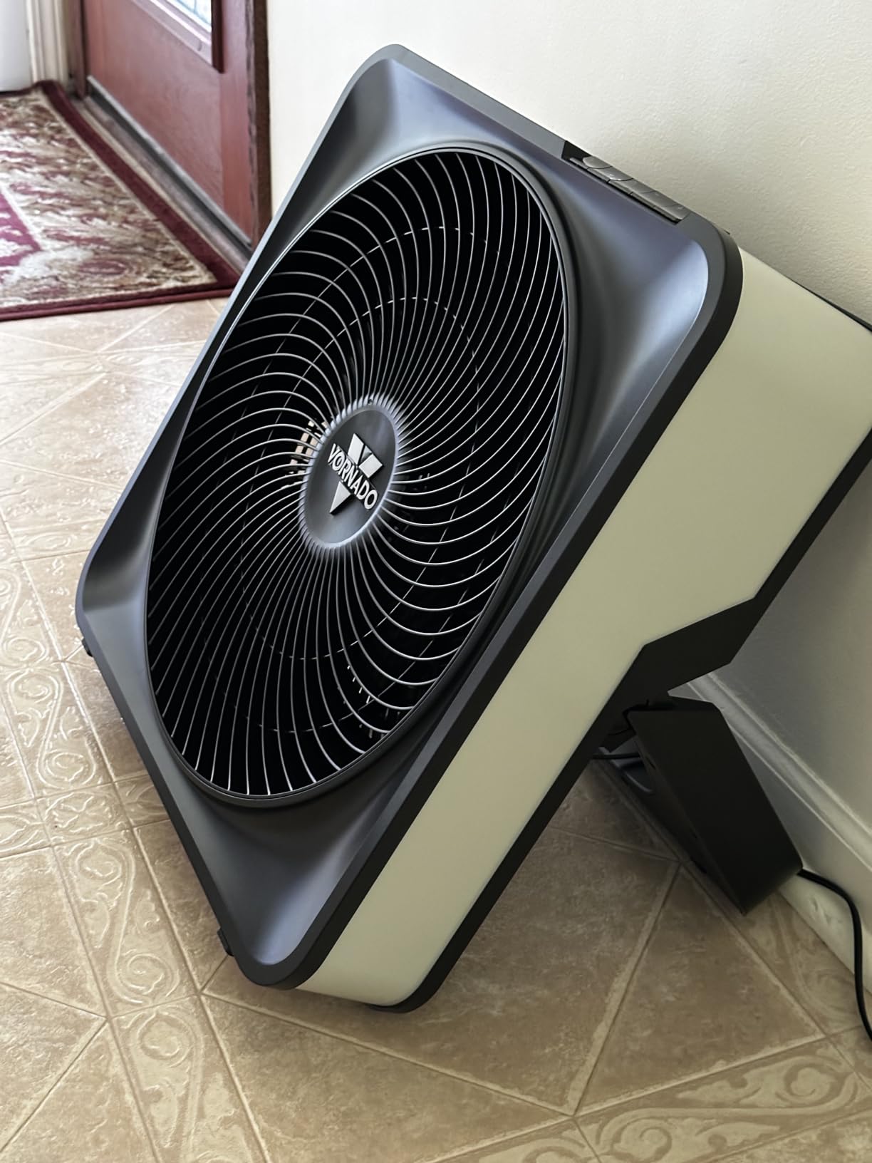 Vornado Model 80X High Velocity Box Fan, 20 Inch, Digital Display, Timer | Kick Stand, Removable Grille, Variable Speed Control, Floor Fan for Bedroom, Targeted Cooling Fan, Cool Gray customer photo 1
