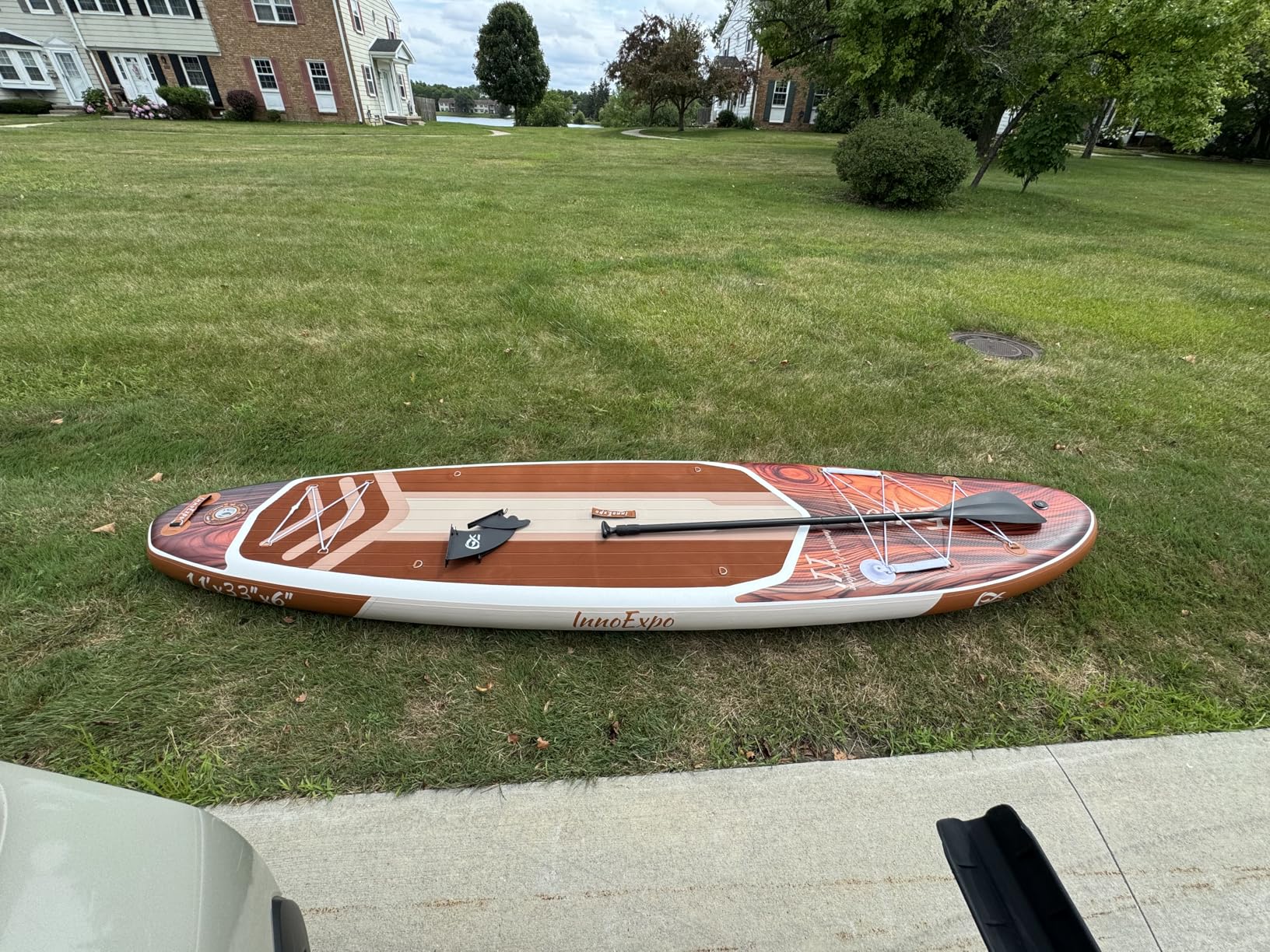 InnoExpo 11' Inflatable Stand Up Paddle Boards with Premium Accessories, Wide Stable SUP Paddle Board Design, Non-Slip Comfort Deck for Youth & Adults customer photo 2