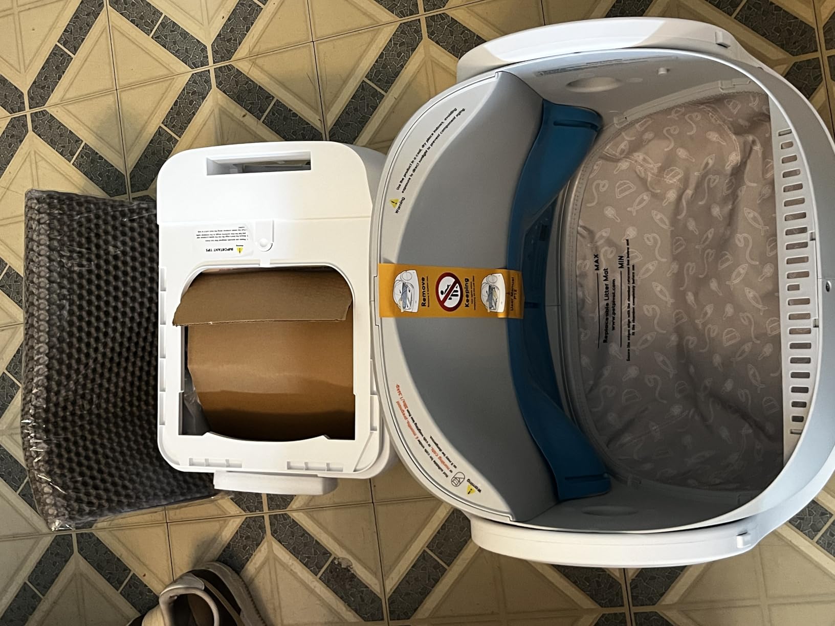 Self Cleaning Cat Litter Box, Automatic Litter Box for Multiple Cats, Integrated Safety Protection with Open-Top Design customer photo 1